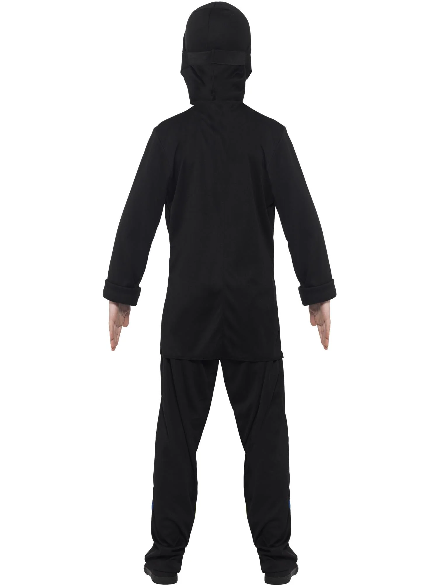 Ninja Assassin Costume, Black & Blue  Wholesale - Image 3