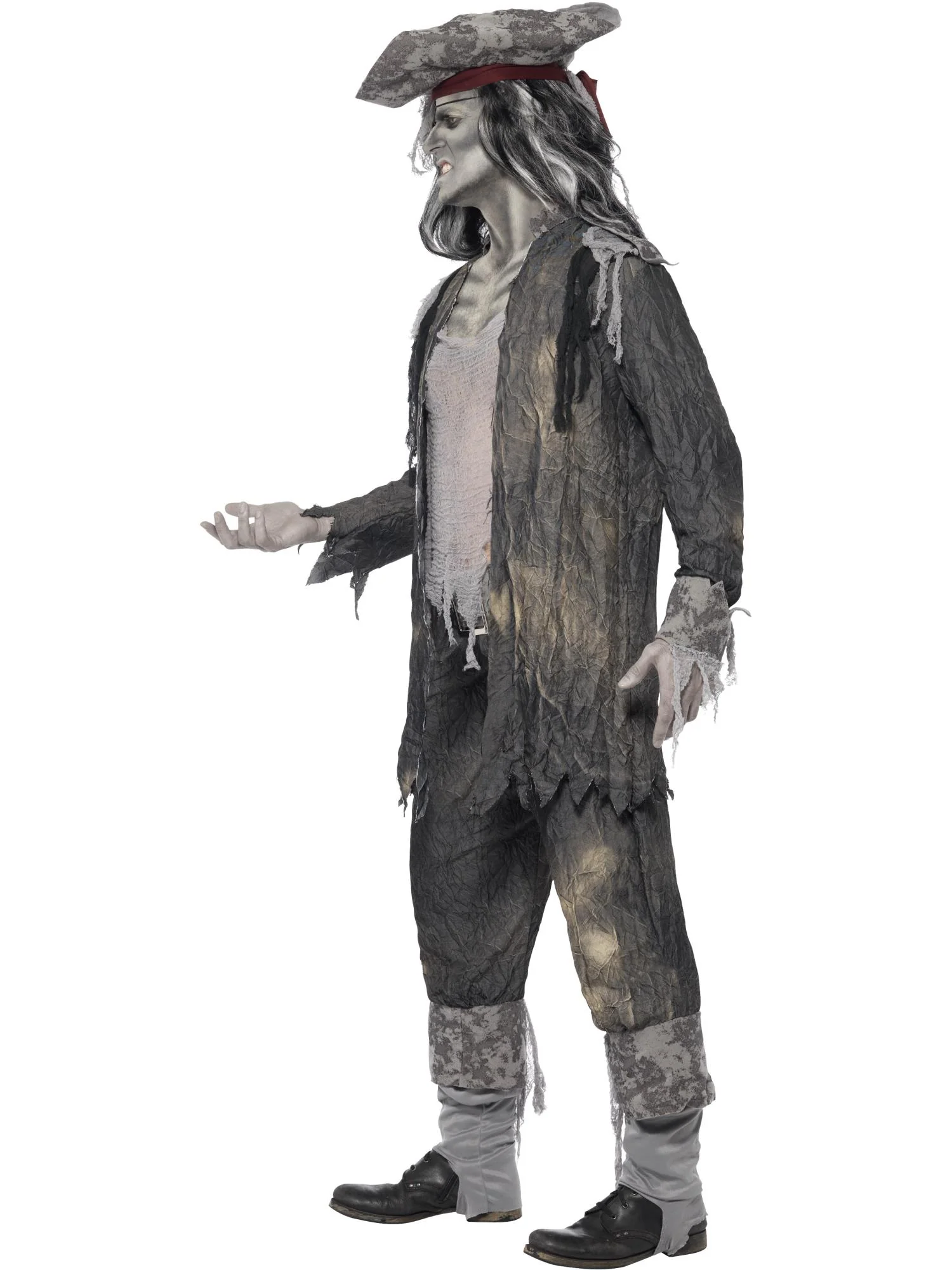 Deluxe Ghost Ship Ghoul Costume, Grey Wholesale - Image 2