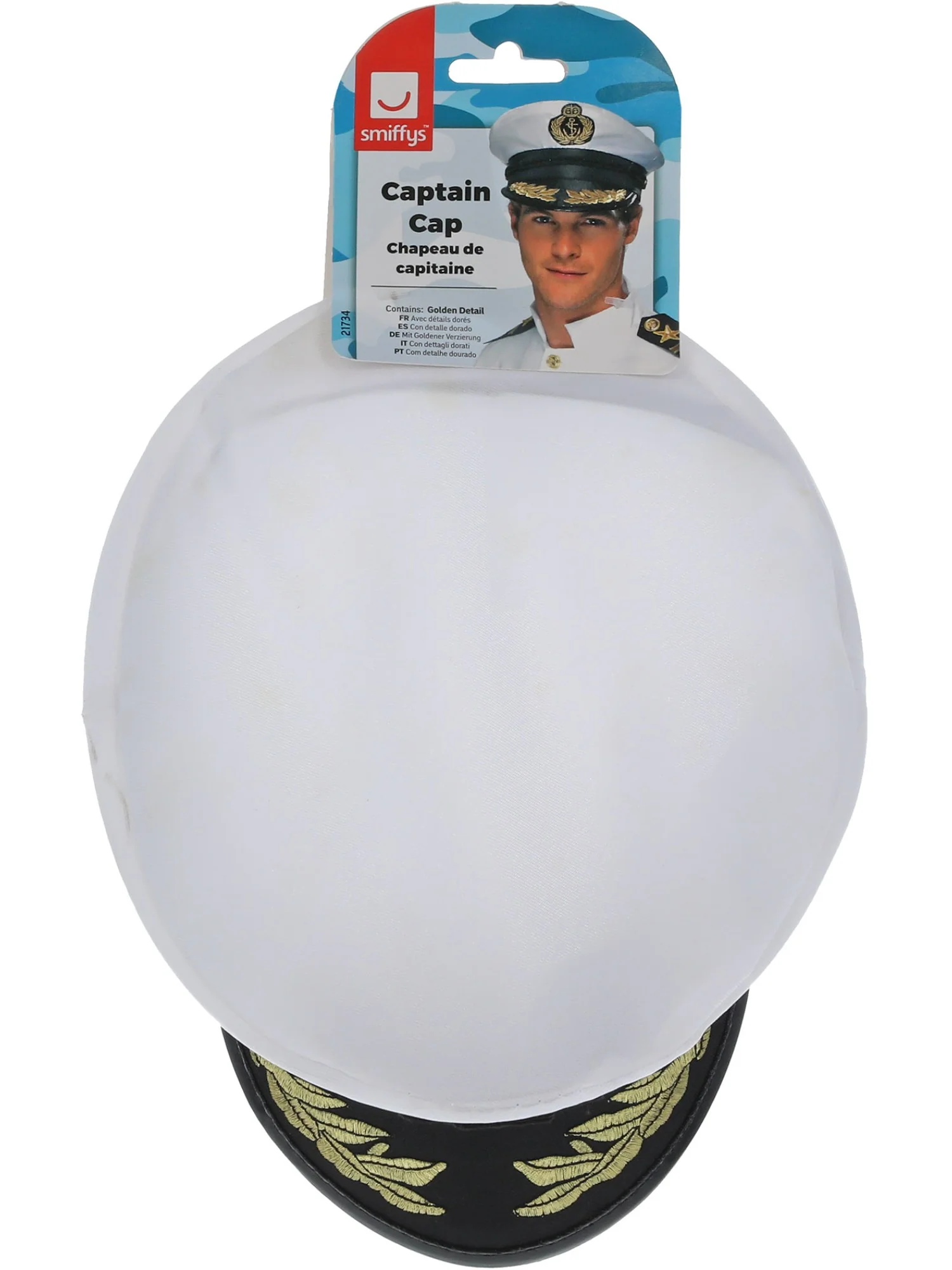 Captain Cap, White  Wholesale - Image 2
