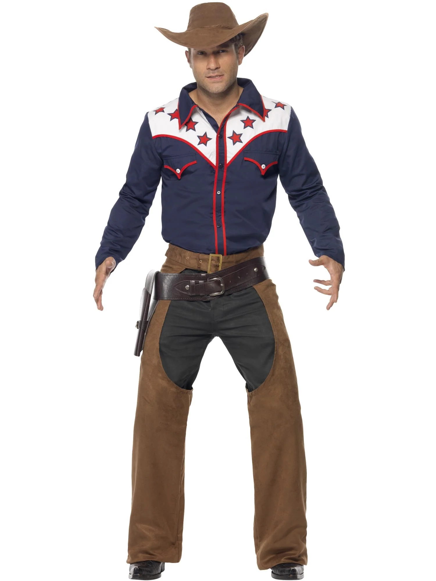 Rodeo Cowboy Costume, Blue Wholesale - Image 4