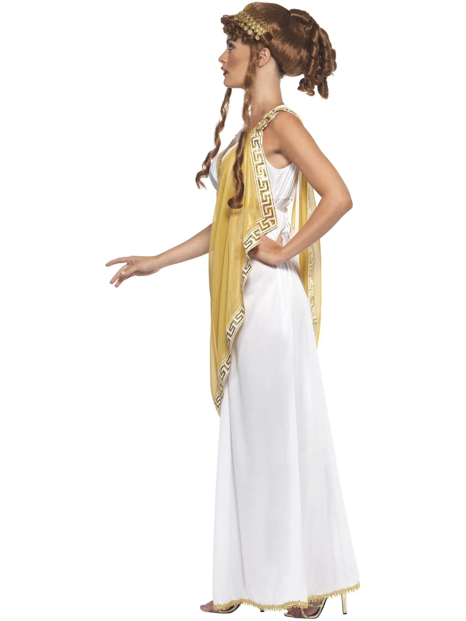 Helen of Troy Costume, White & Gold  Wholesale - Image 2