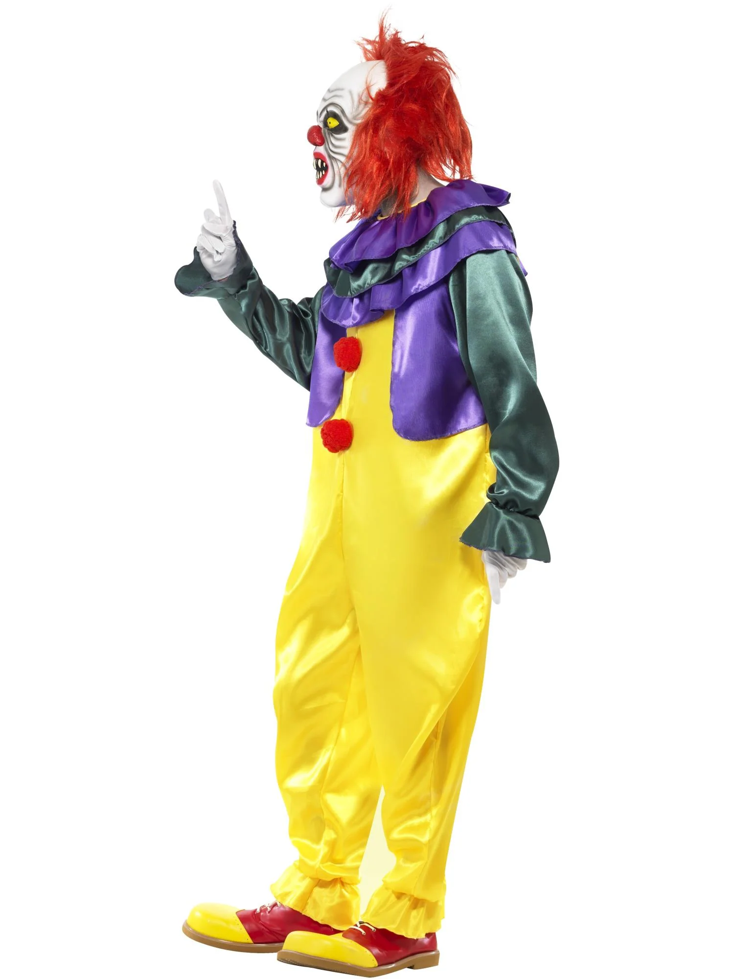 Classic Horror Clown Costume, Multi-Coloured Wholesale - Image 2