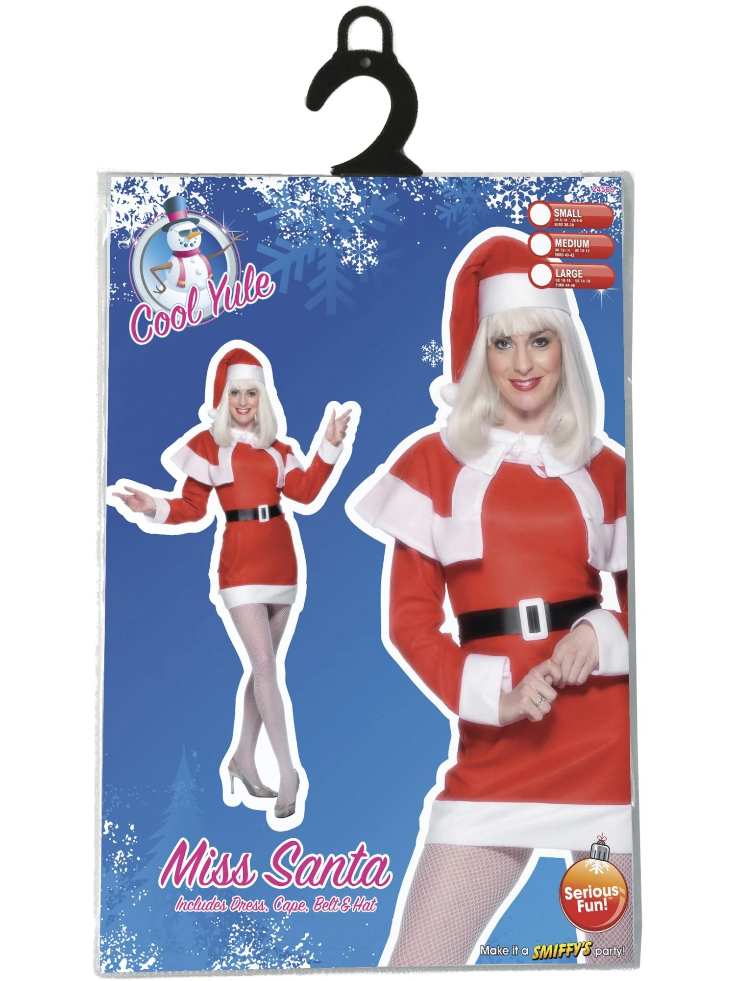 Miss Santa Fleece Costume, Red Wholesale - Image 5