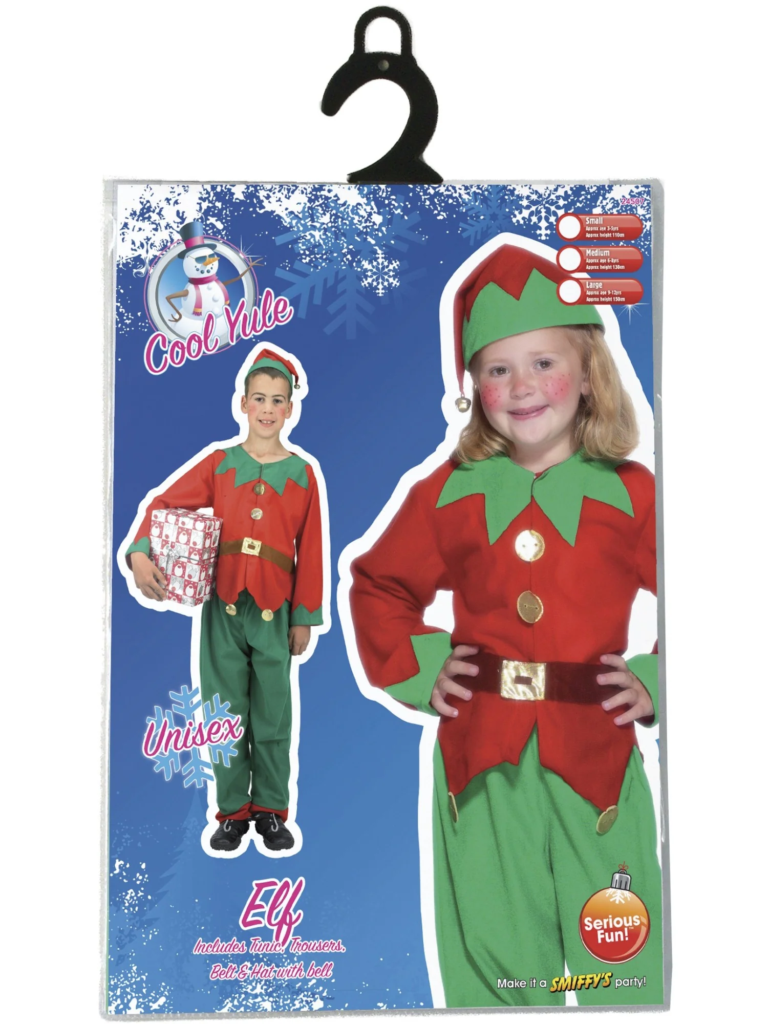 Elf Costume, Red & Green Wholesale - Image 3
