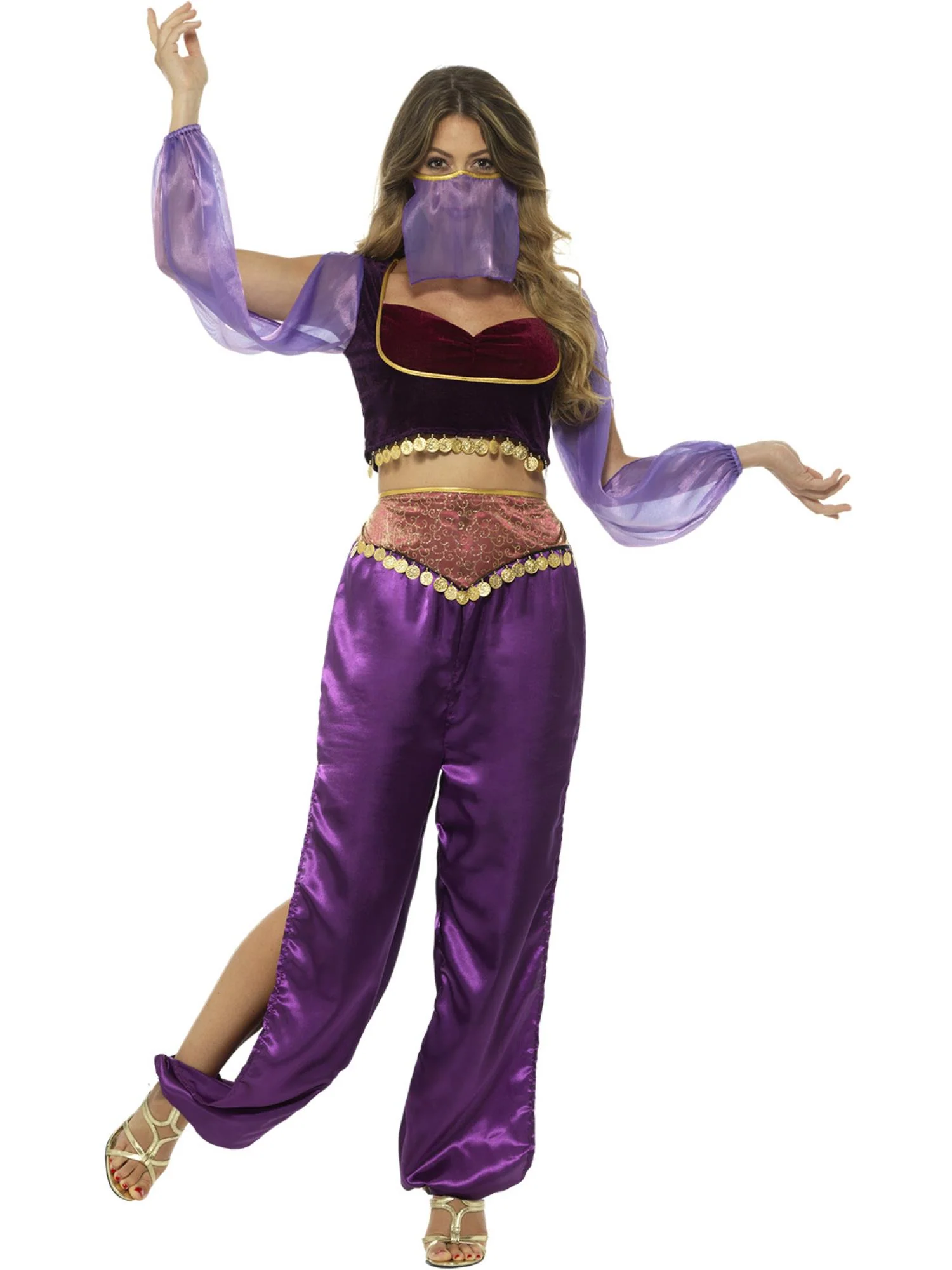 Arabian Princess Costume, Purple Wholesale - Image 4