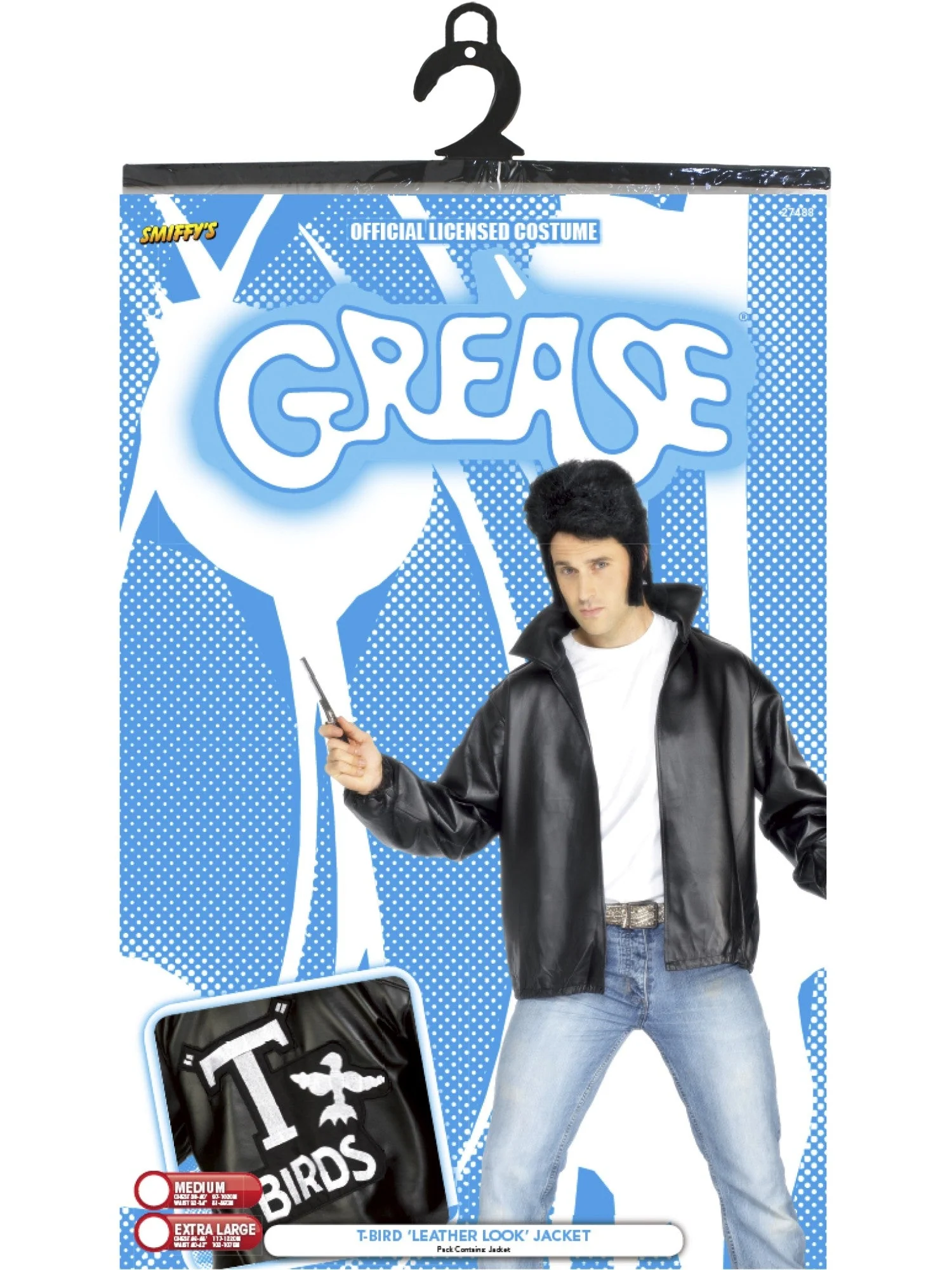 Grease T-Birds Jacket, Black Wholesale - Image 3
