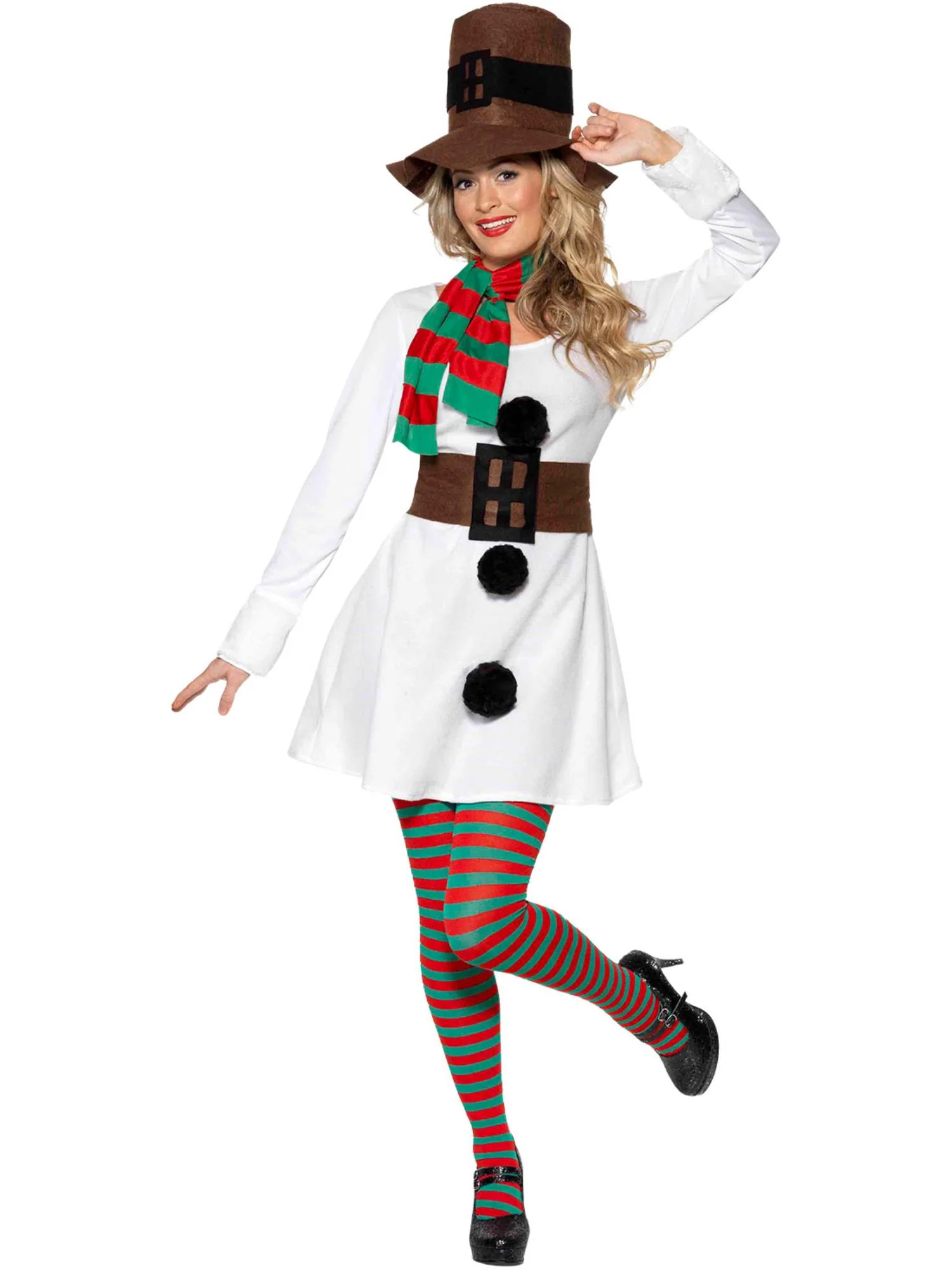 Miss Snowman Costume, White  Wholesale - Image 4