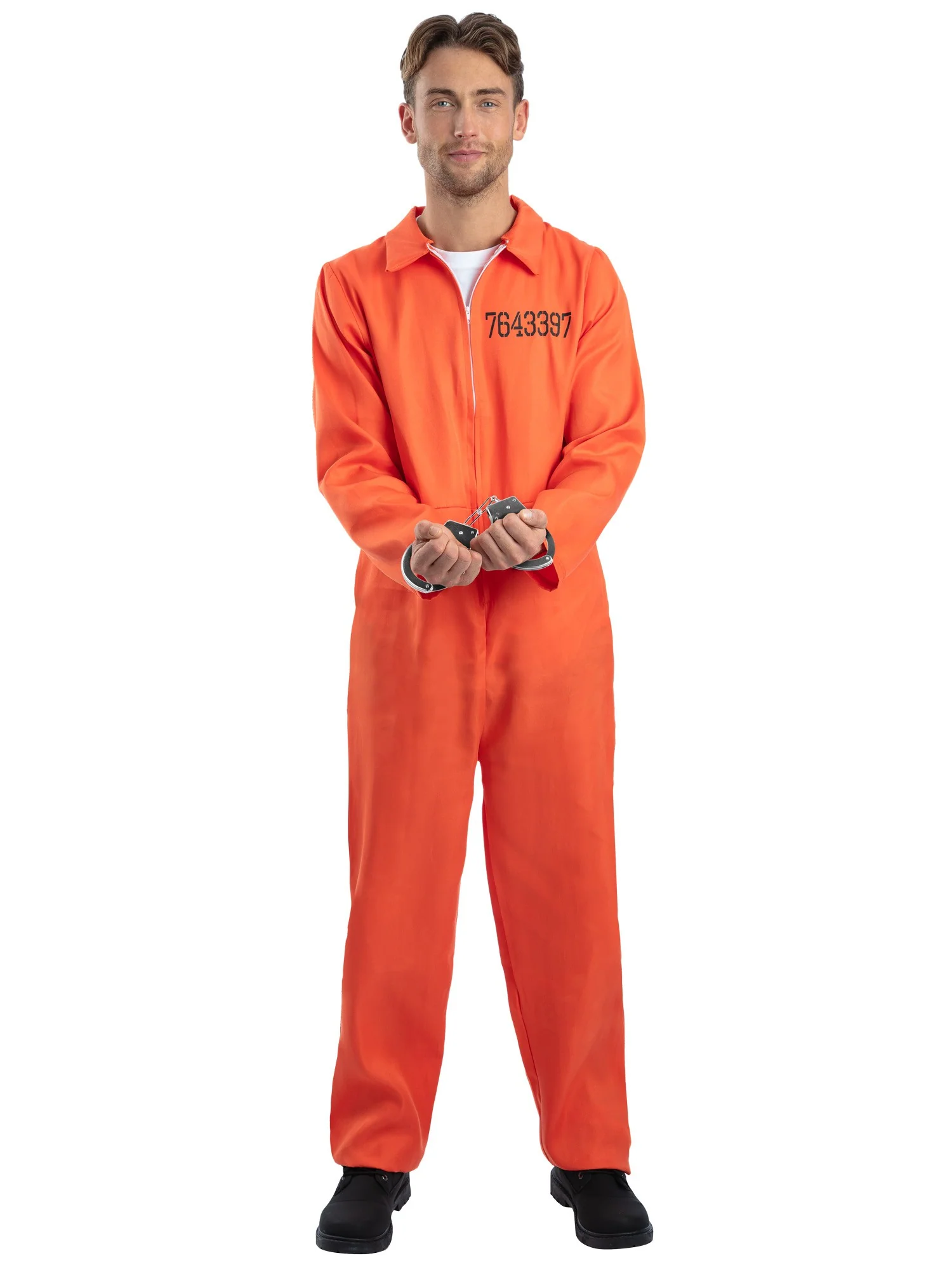 Escaped Prisoner Costume, Orange Wholesale