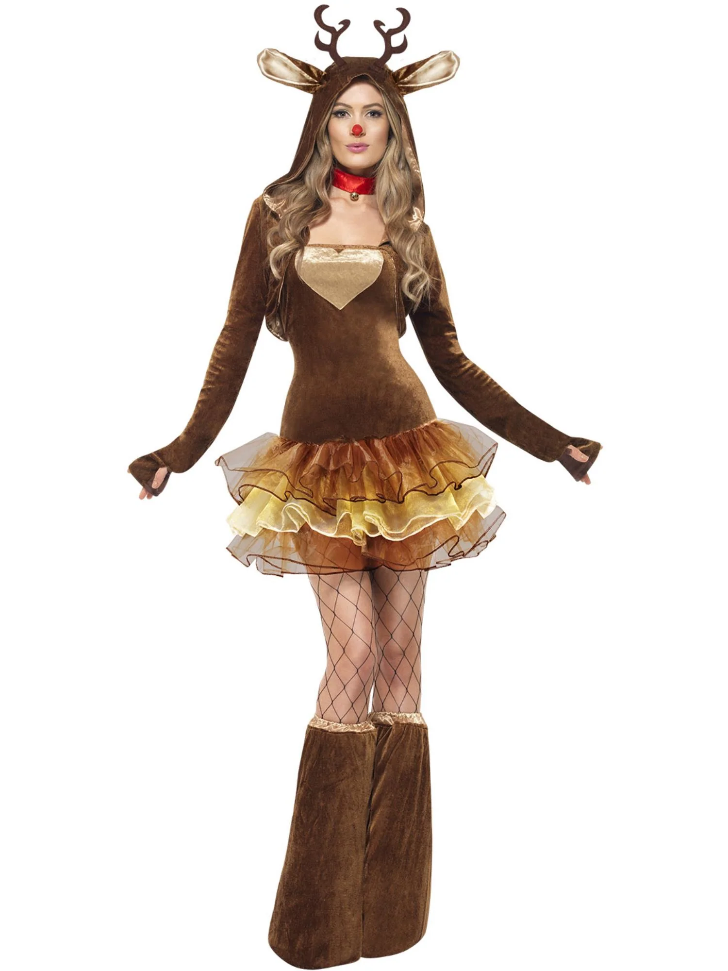 Fever Reindeer Costume, Tutu Dress, Brown Wholesale - Image 4