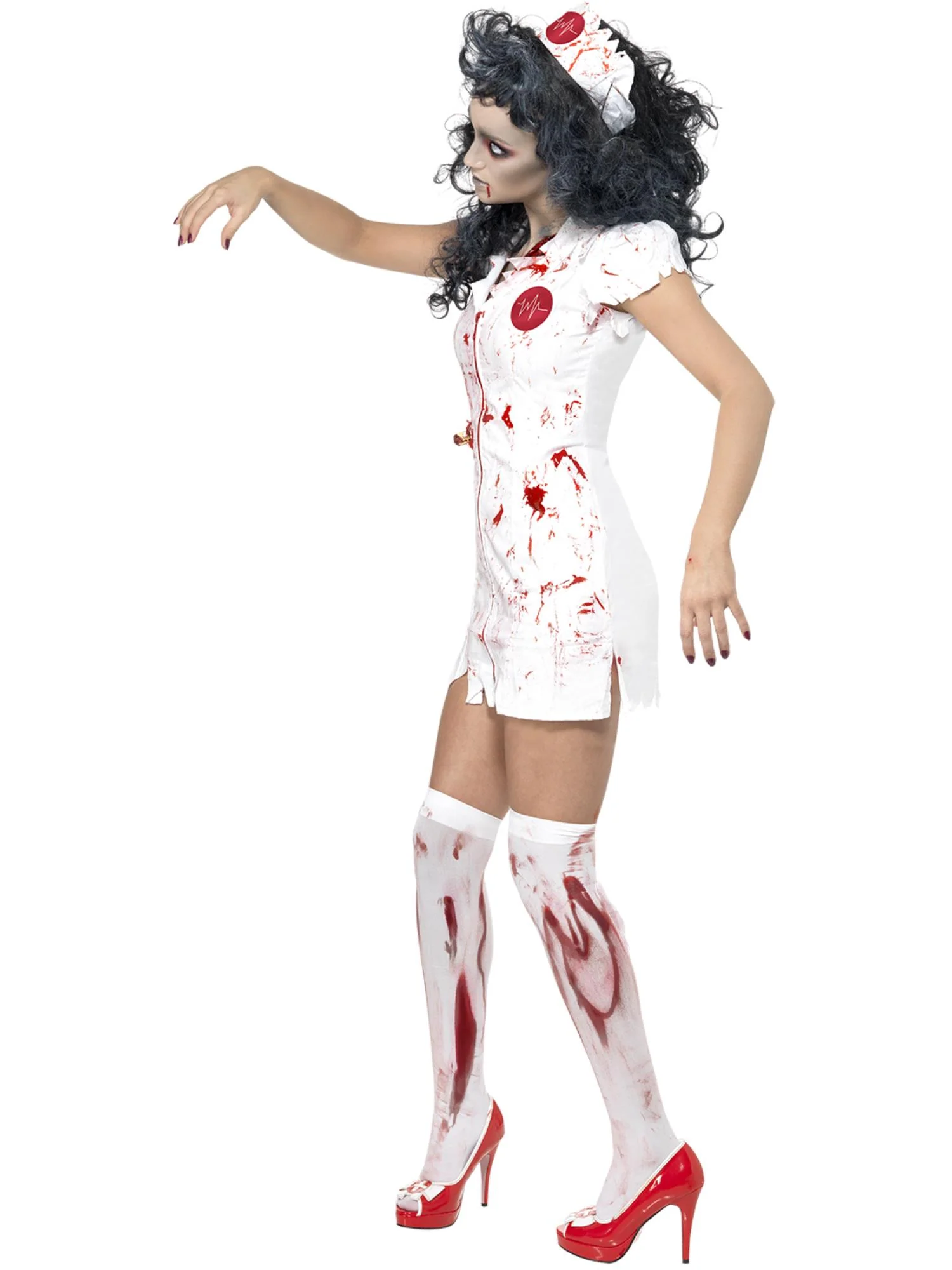 Zombie Nurse Costume, White Wholesale - Image 2