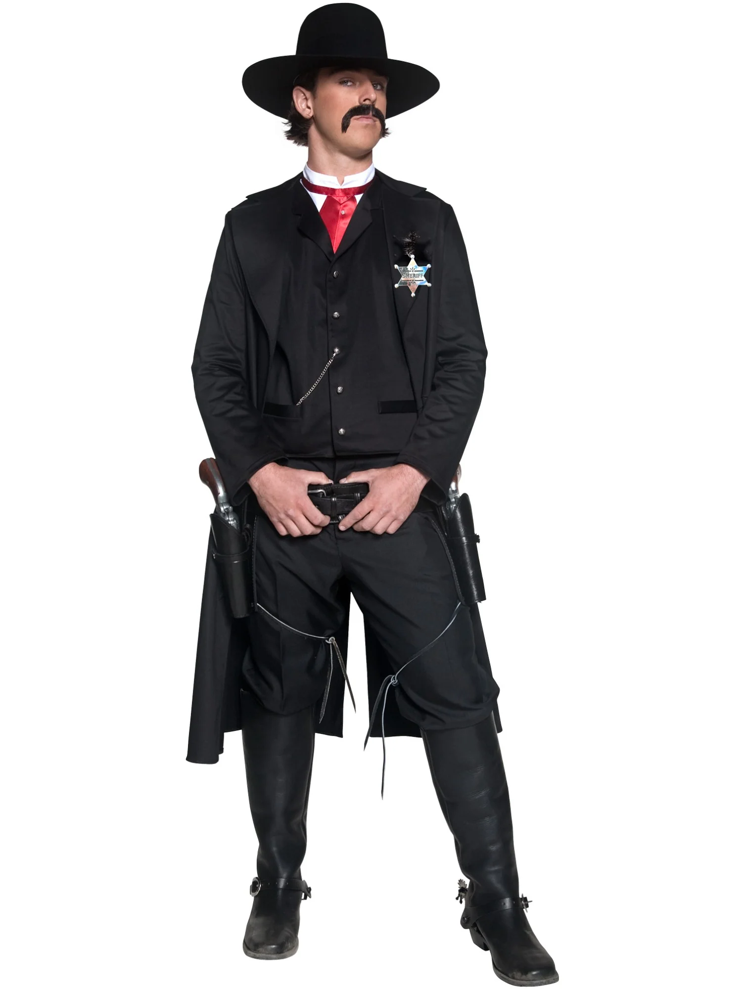 Deluxe Authentic Western Sheriff Costume, Black Wholesale