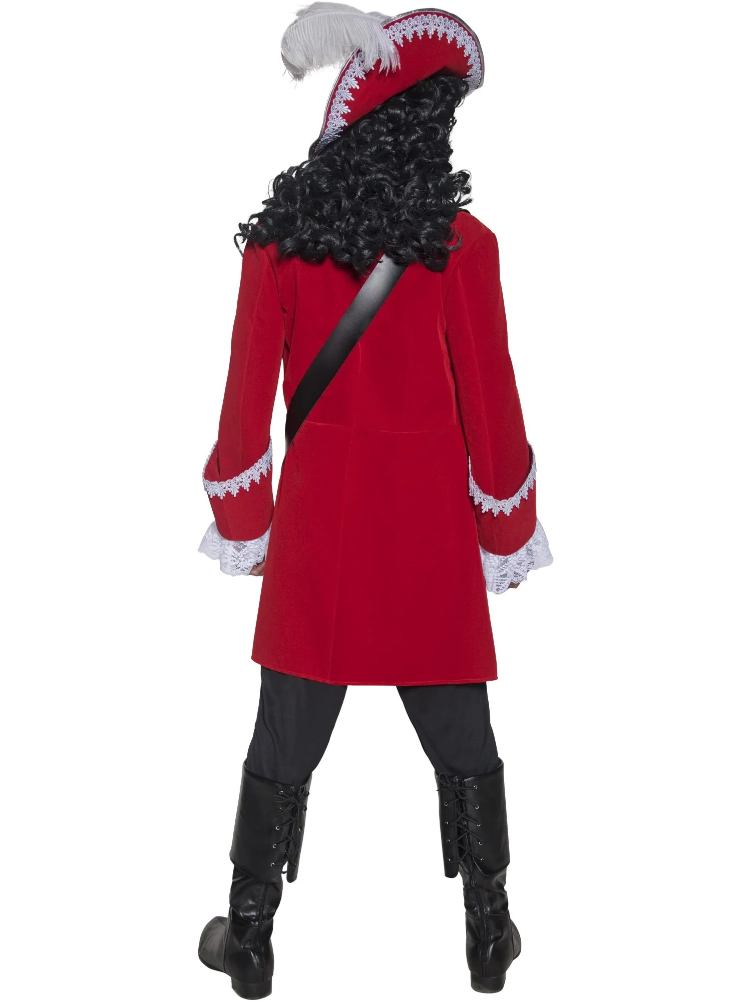 Deluxe Authentic Pirate Captain Costume, Red  Wholesale - Image 3