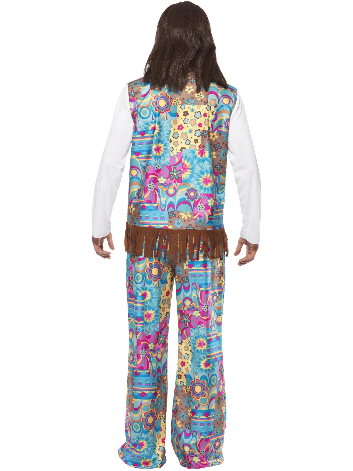 Groovy Hippie Costume, Multi-Coloured Wholesale - Image 3