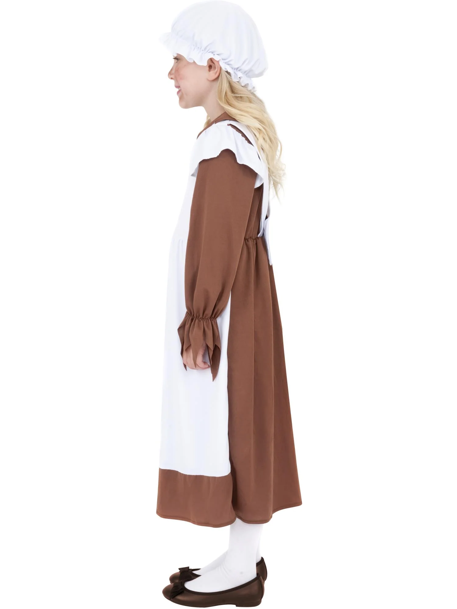 Poor Victorian Costume, Brown & White Wholesale - Image 2