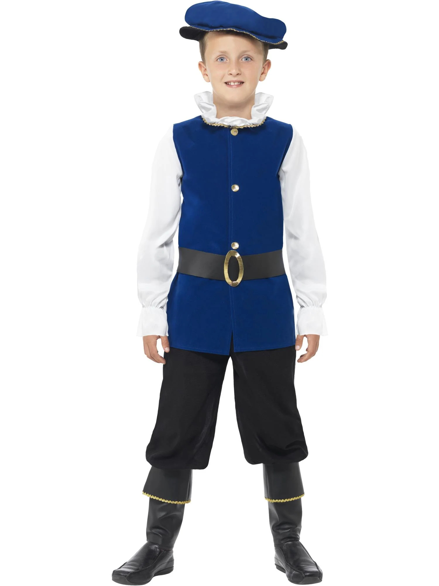 Tudor Boy Costume, Royal Blue Wholesale