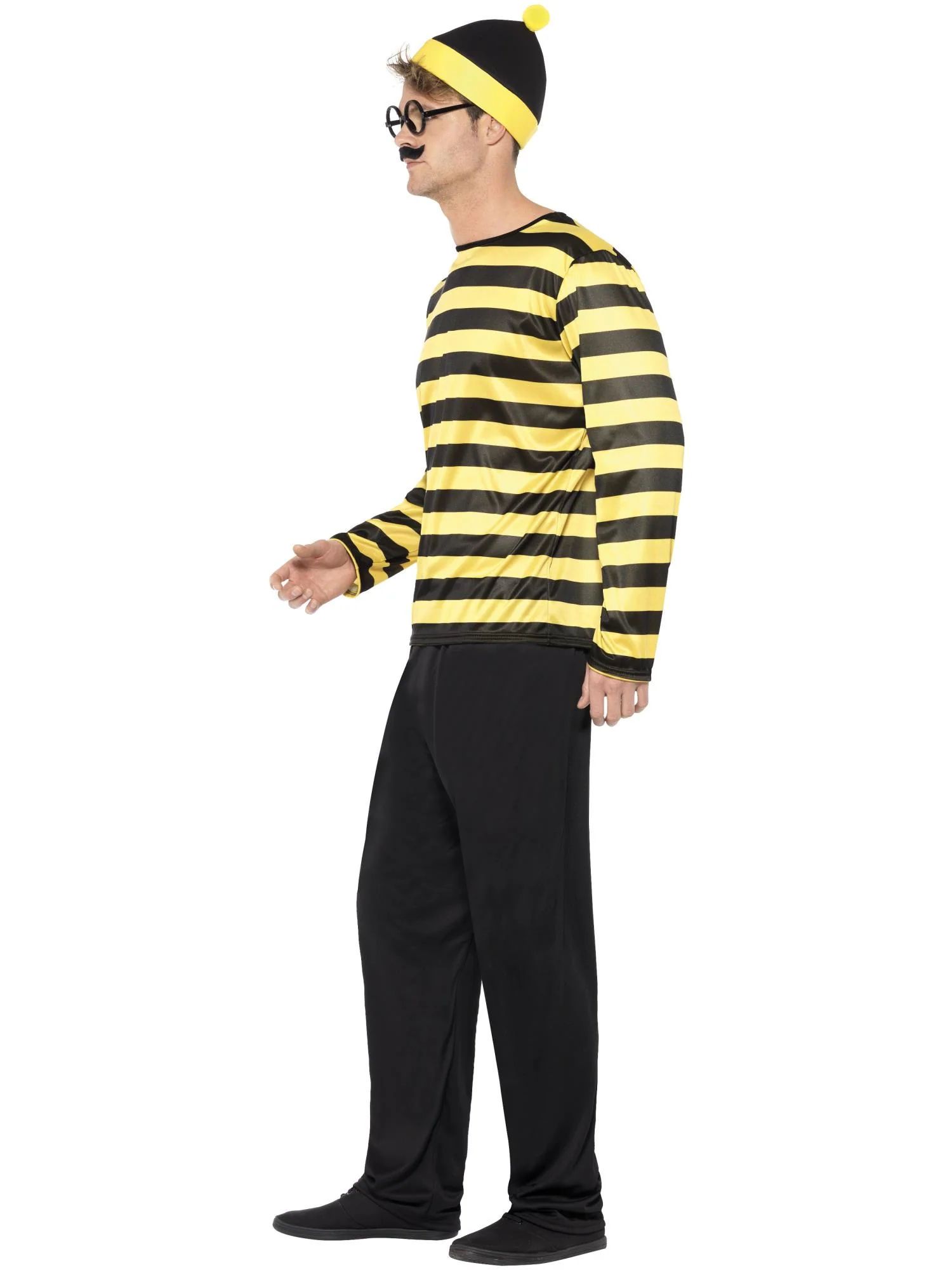 Where's Wally? Odlaw Costume, Black & Yellow Wholesale - Image 2