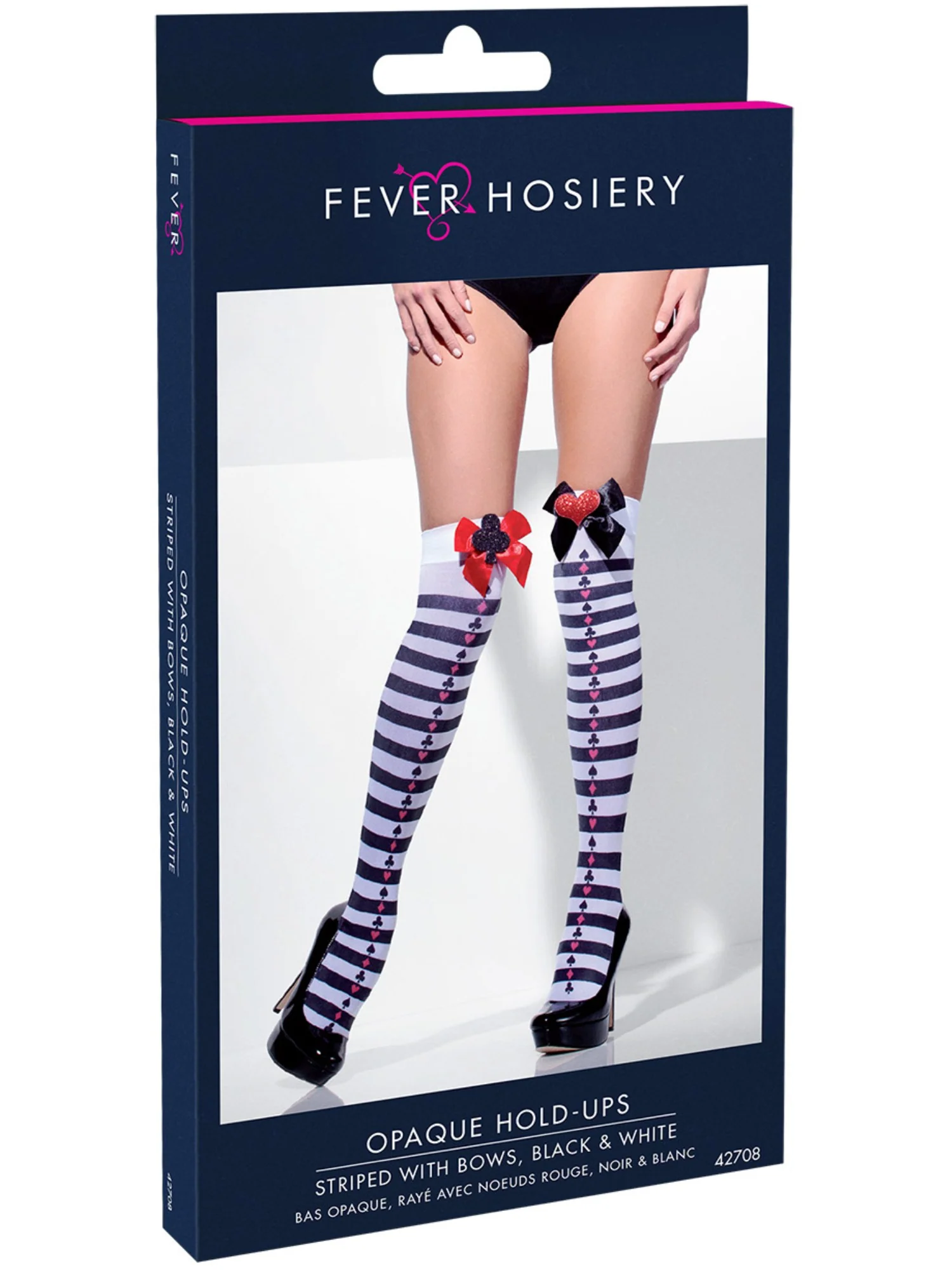 Opaque Hold-Ups, Black & White  Wholesale - Image 2