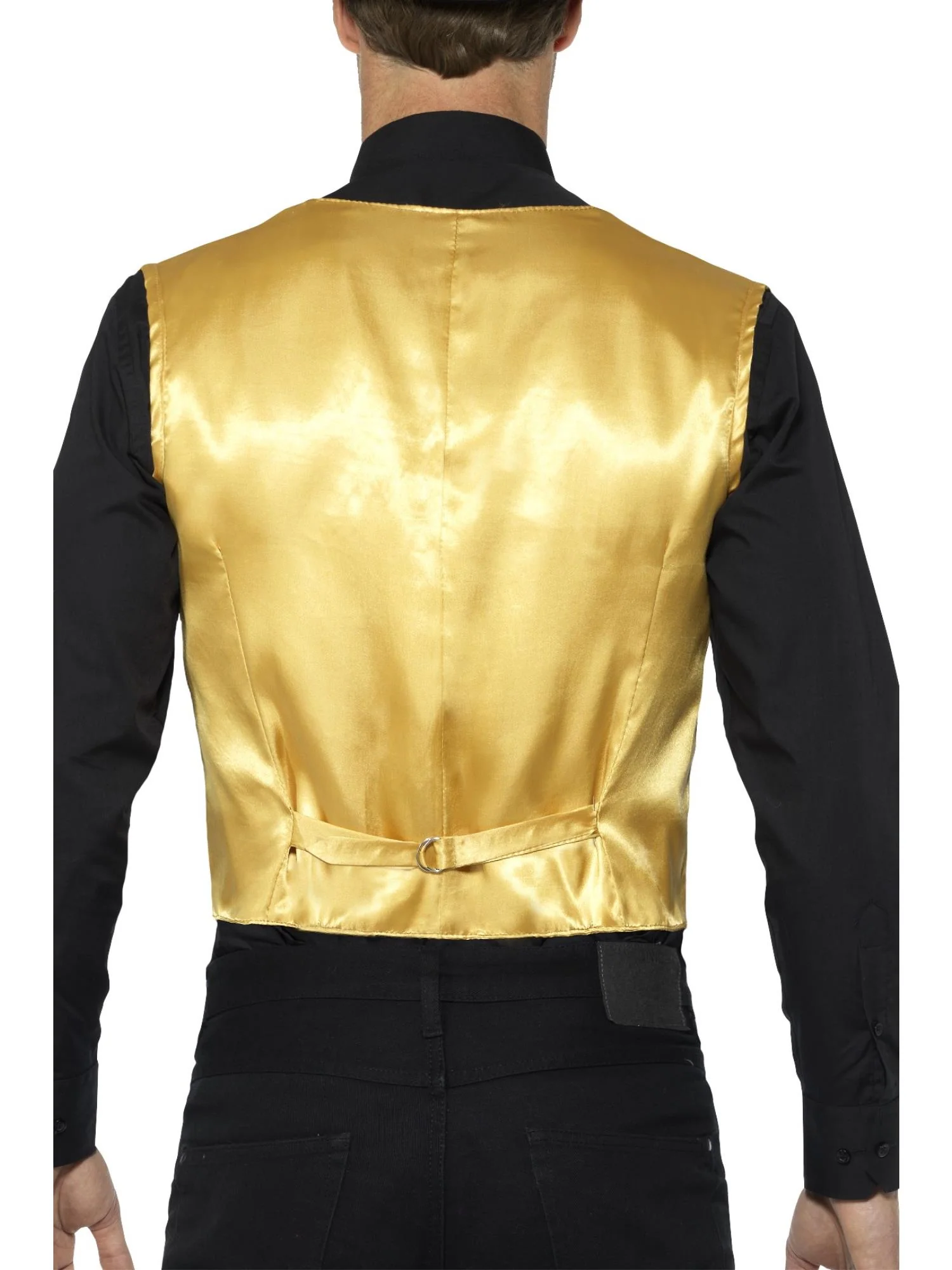Sequin Waistcoat, Gold Wholesale - Image 3