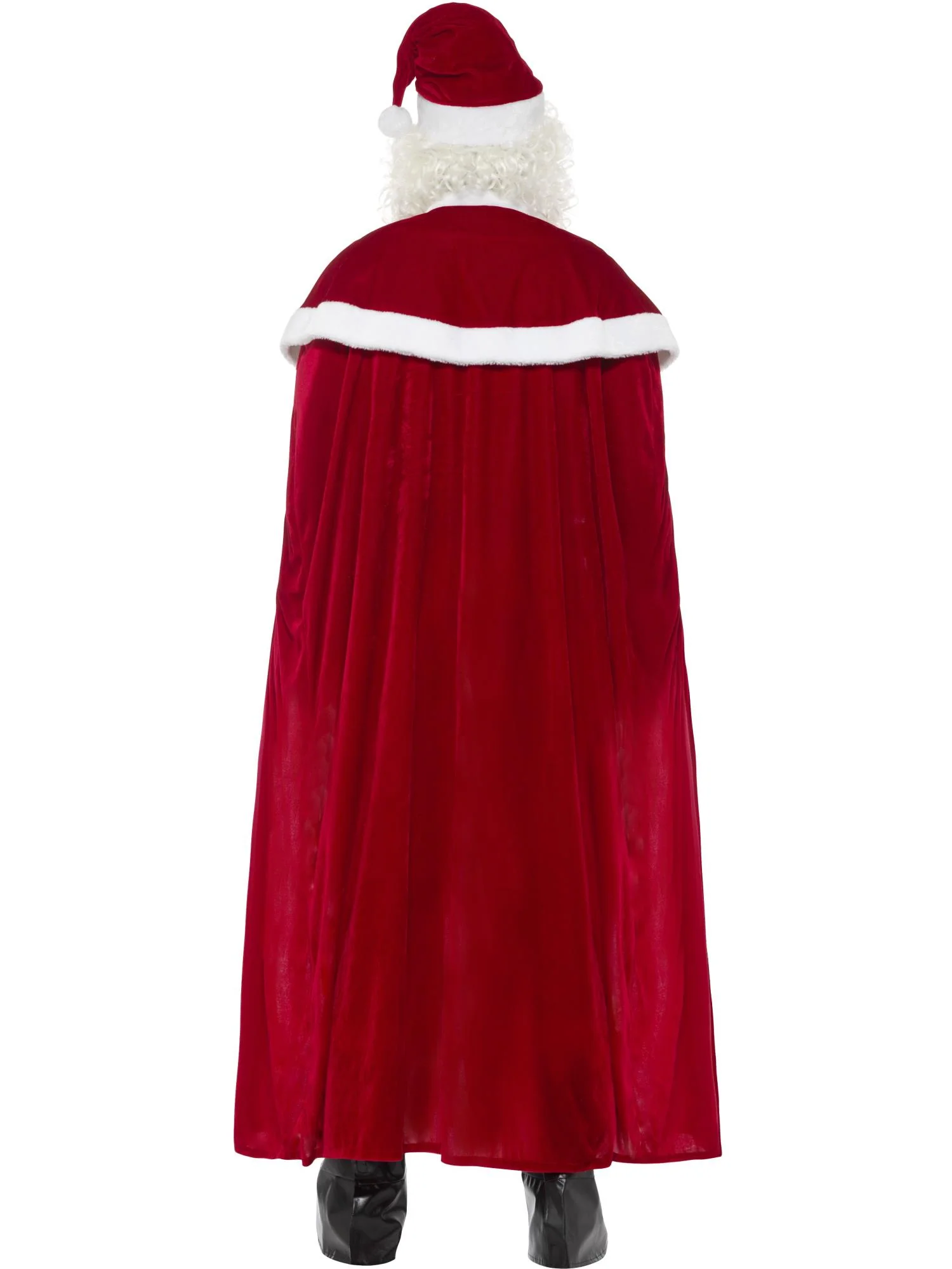 Deluxe Santa Claus Costume with Trousers, Red Wholesale - Image 3