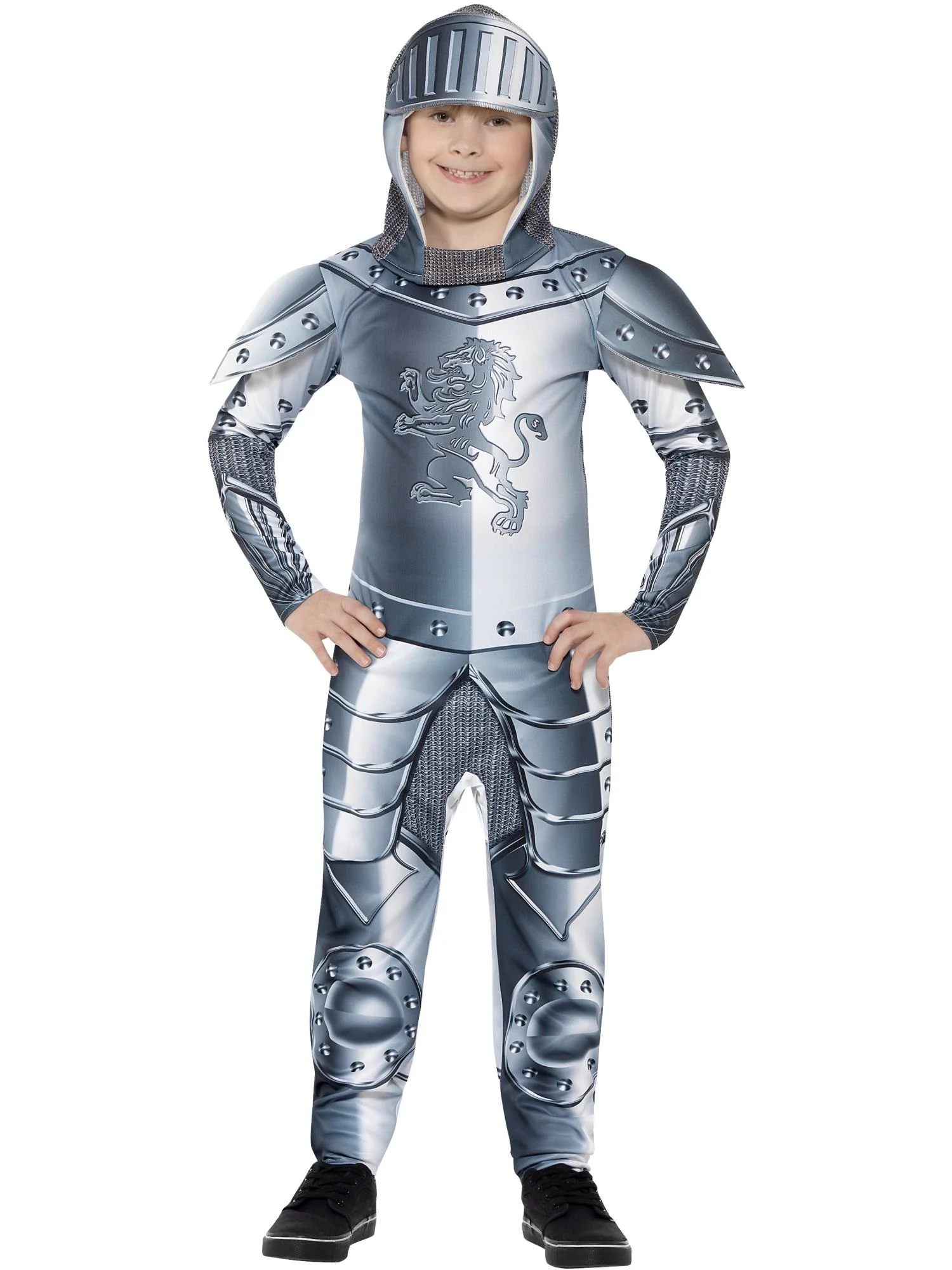 Deluxe Armoured Knight Costume, Grey Wholesale - Image 4