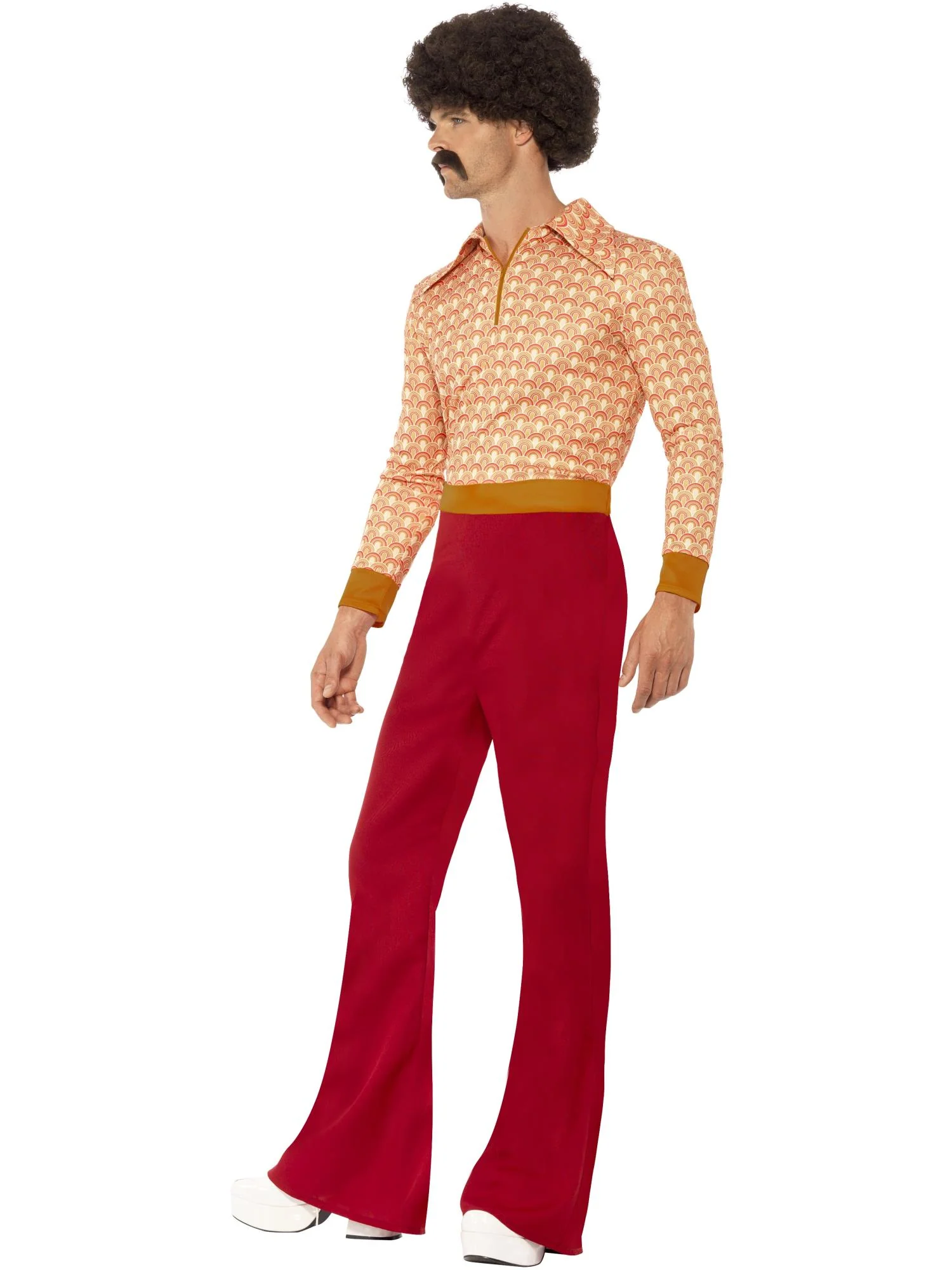 Authentic 70s Guy Costume, Red Wholesale - Image 2