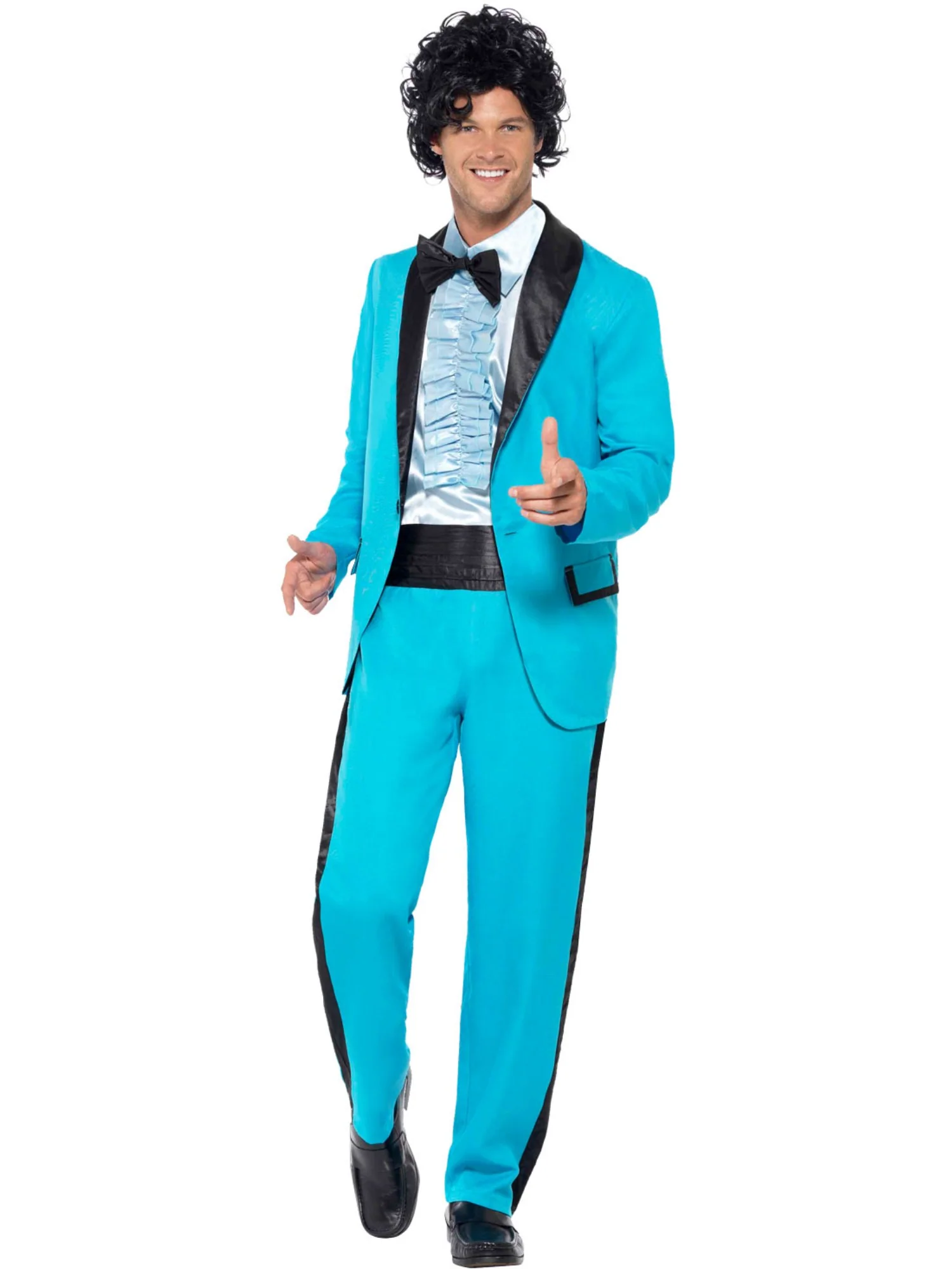 80s Prom King Costume, Blue  Wholesale - Image 4