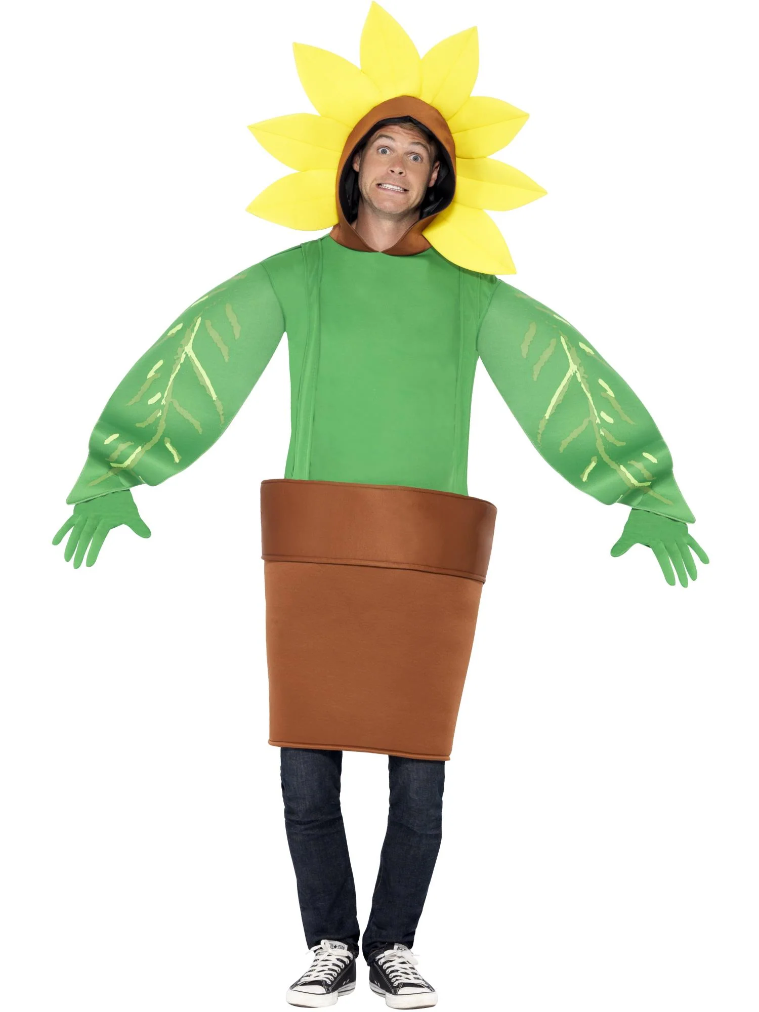 Sunflower Costume, with Top with Attached Hood  Wholesale - Image 2