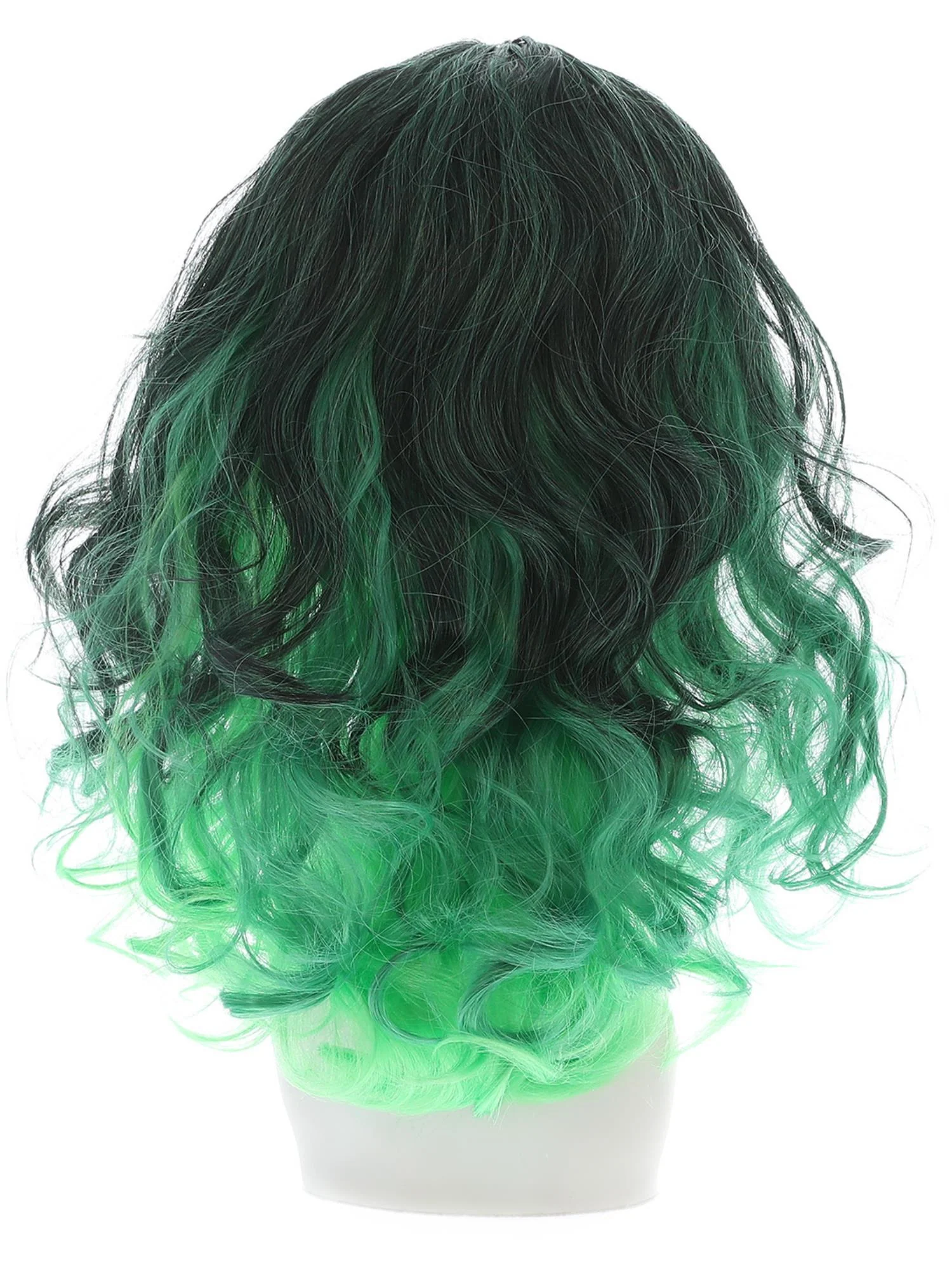 Ombre Wig, Bewitching, Green & Black  Wholesale - Image 4