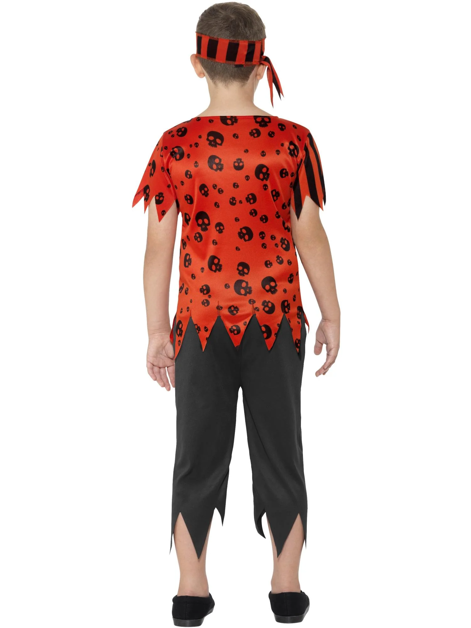 Jolly Roger Pirate Costume, Red  Wholesale - Image 3