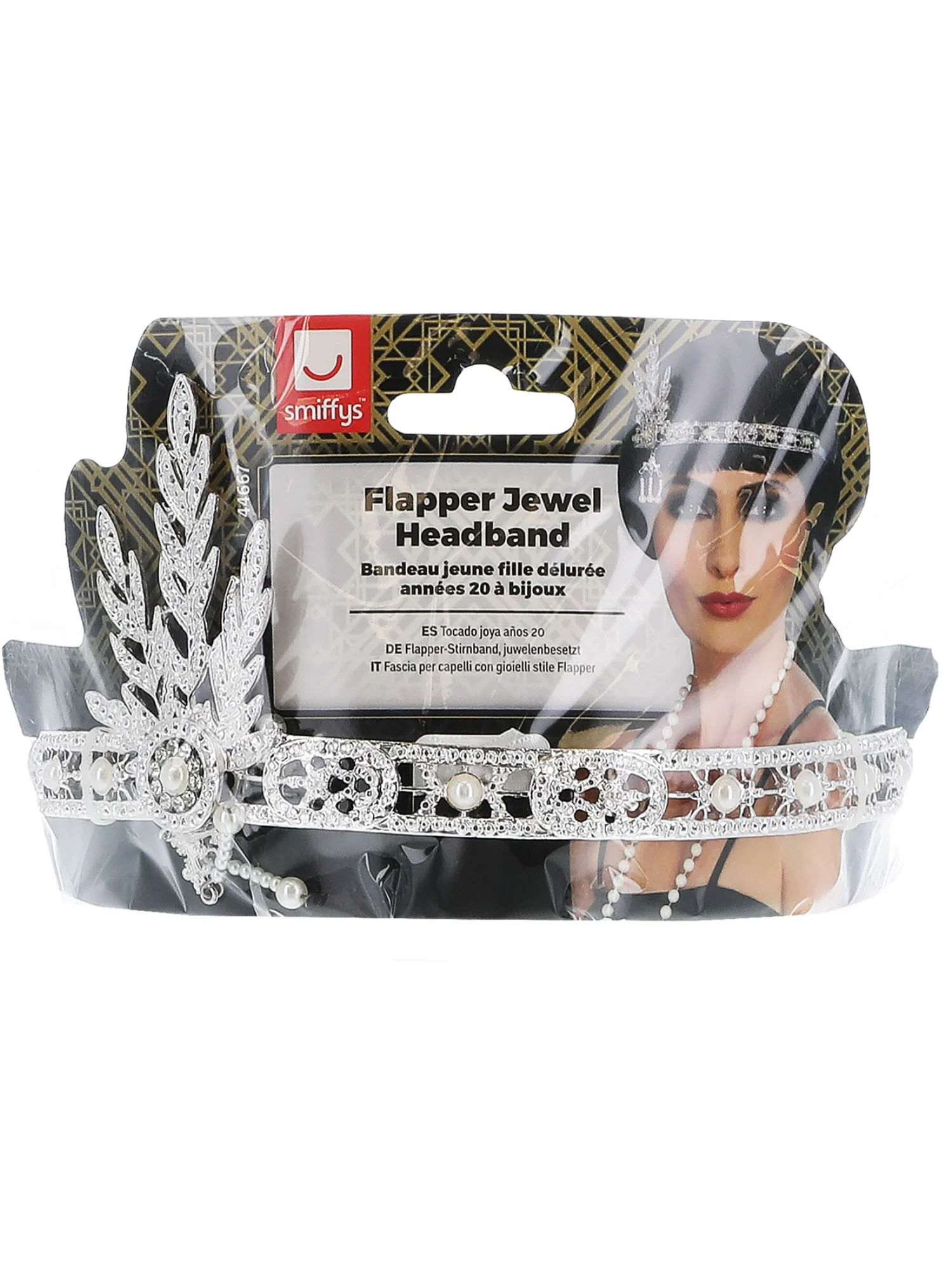 Flapper Headband, Silver Wholesale - Image 2