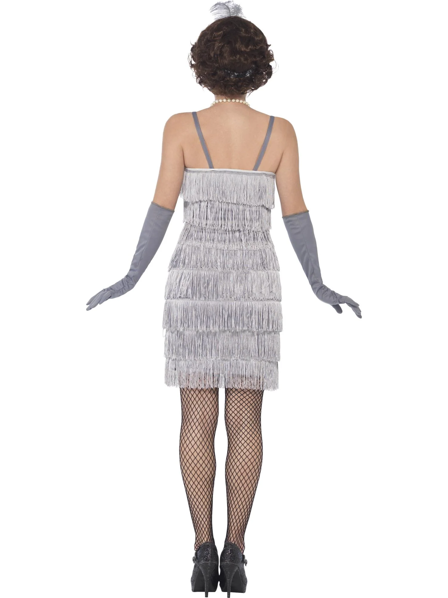 Flapper Costume, Silver Wholesale - Image 3