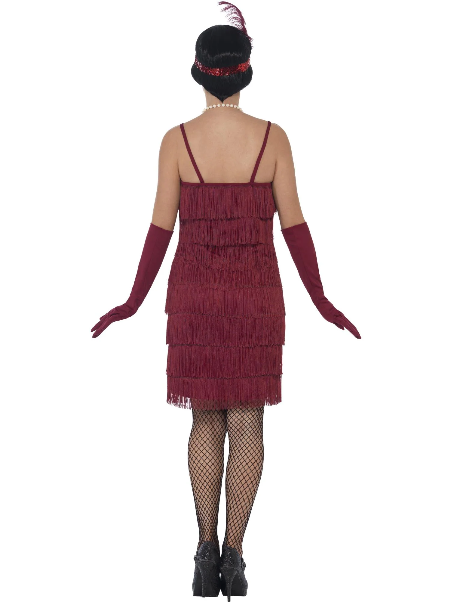 Flapper Costume, Red  Wholesale - Image 3
