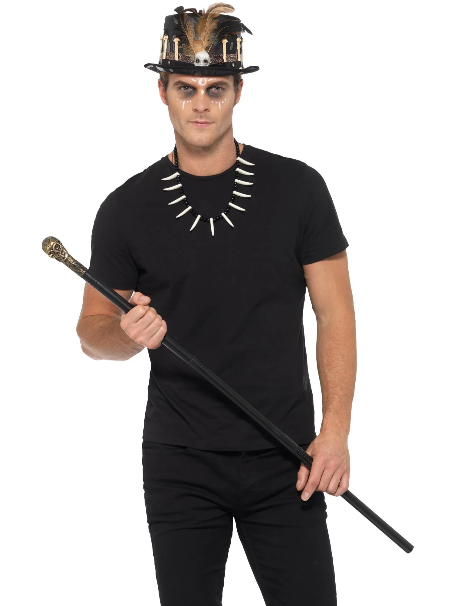 Voodoo Kit, with Feather Top Hat, Black Wholesale