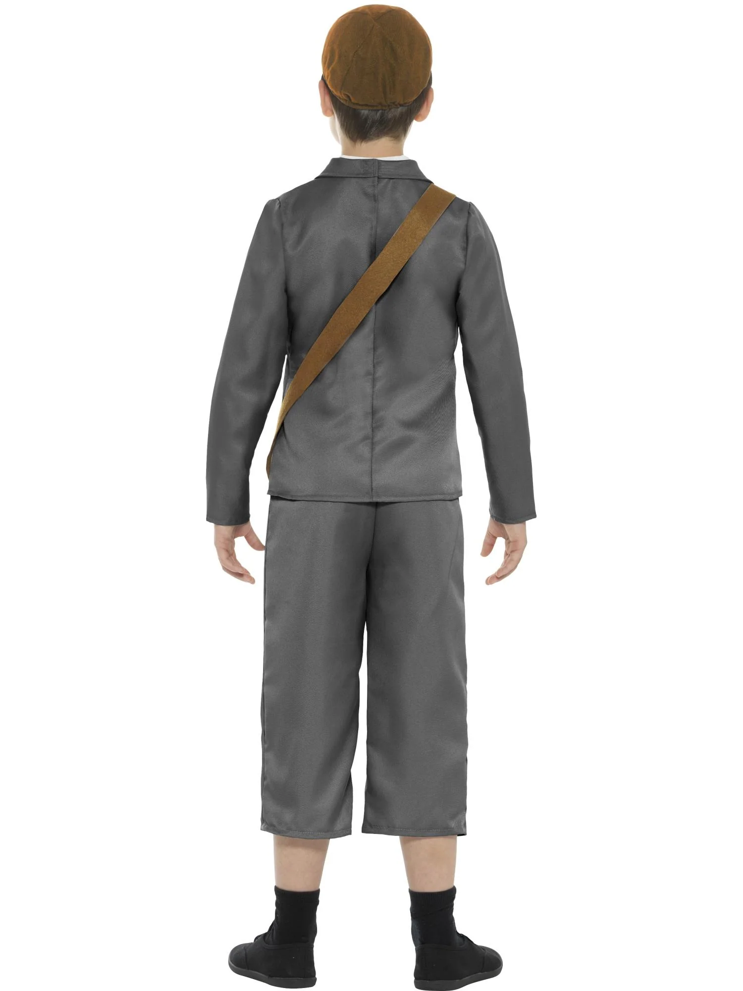 WW2 Evacuee Boy Costume, Grey Wholesale - Image 3