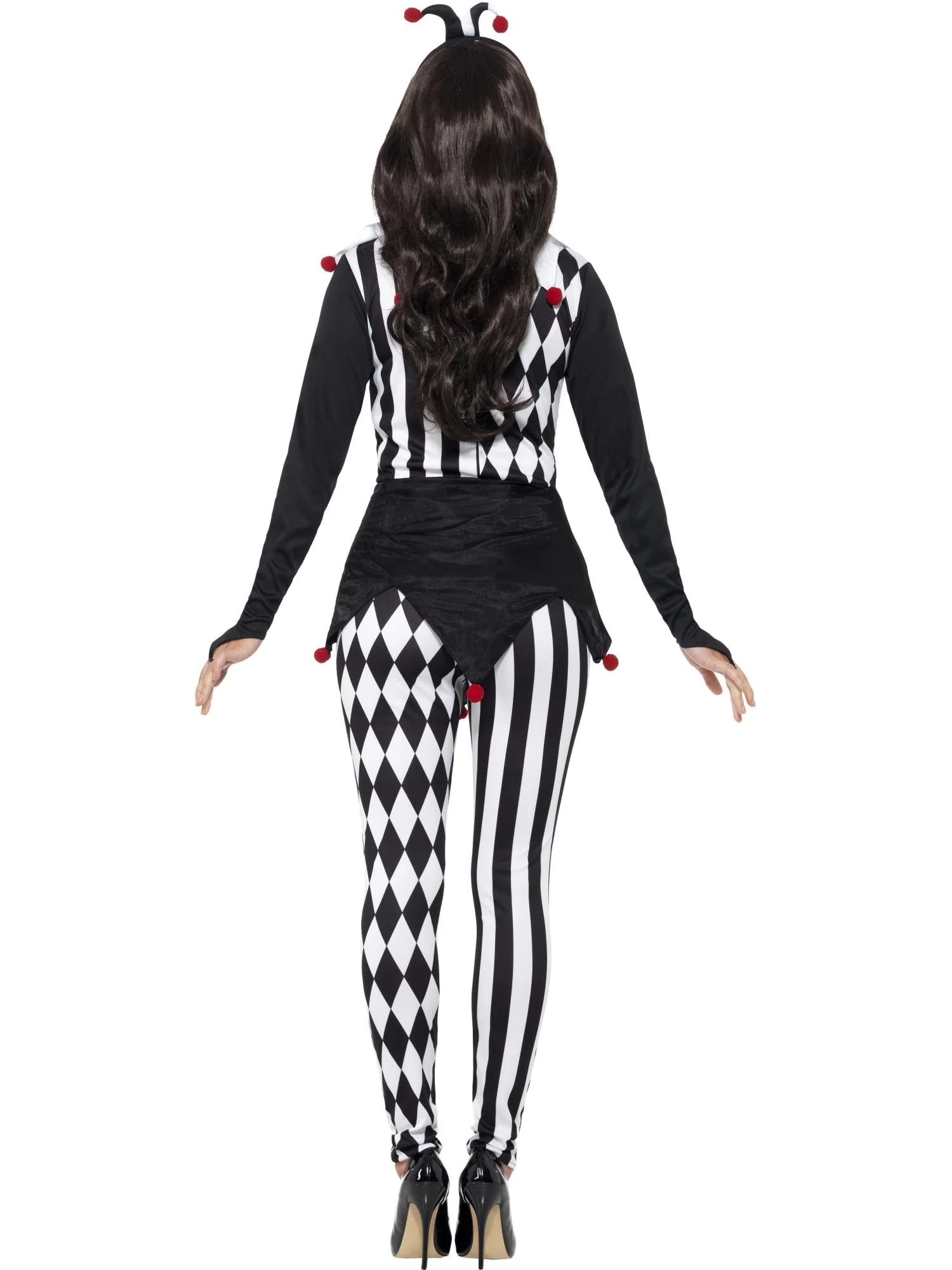 Female Jester Costume, Black Wholesale - Image 3