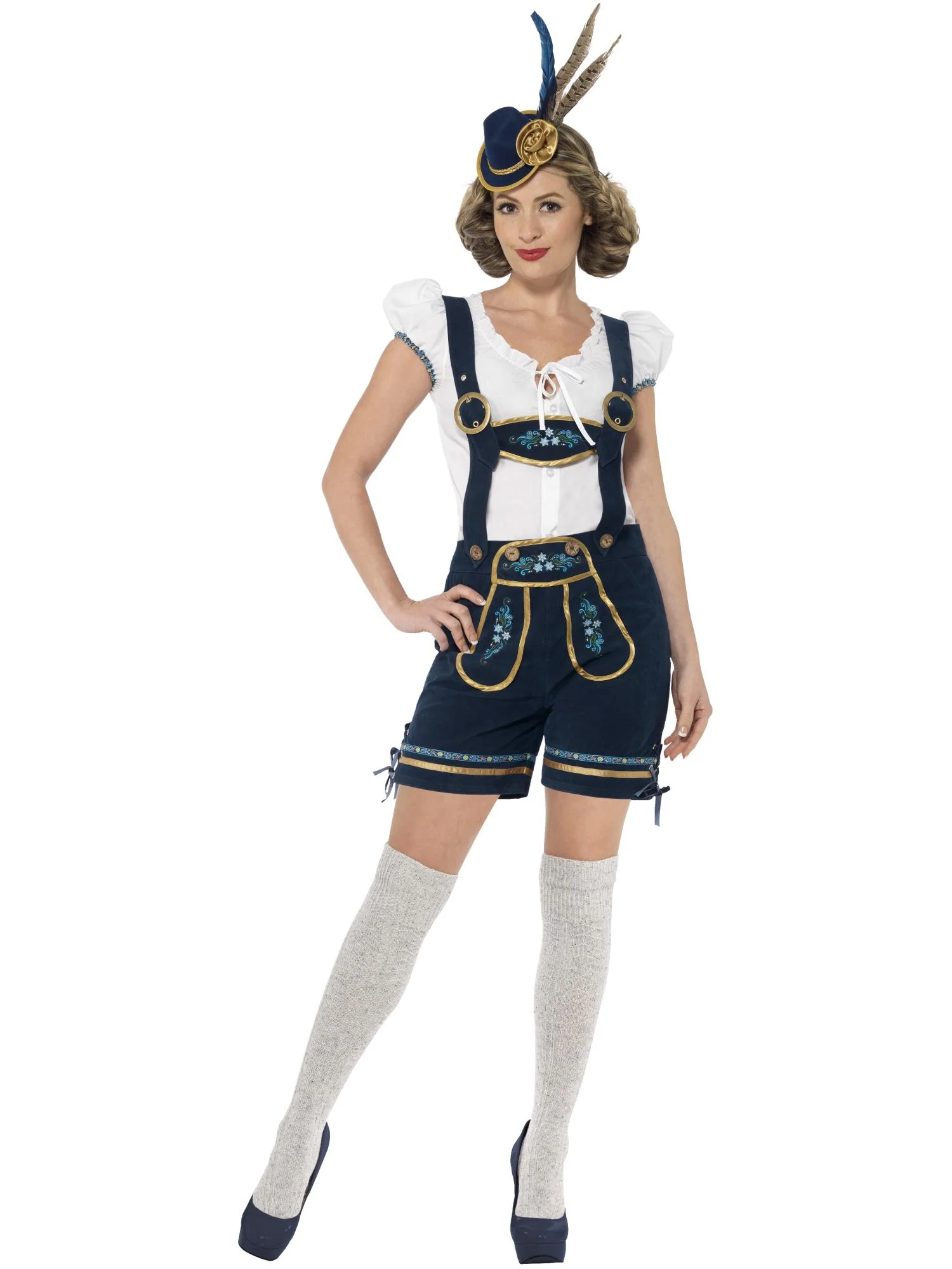 Deluxe Traditional Bavarian Costume, Blue Wholesale