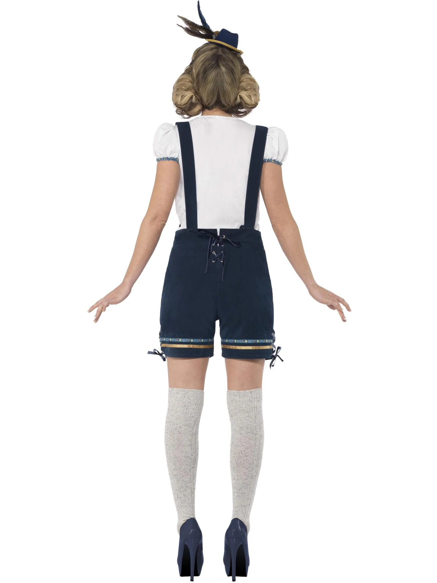 Deluxe Traditional Bavarian Costume, Blue Wholesale - Image 3