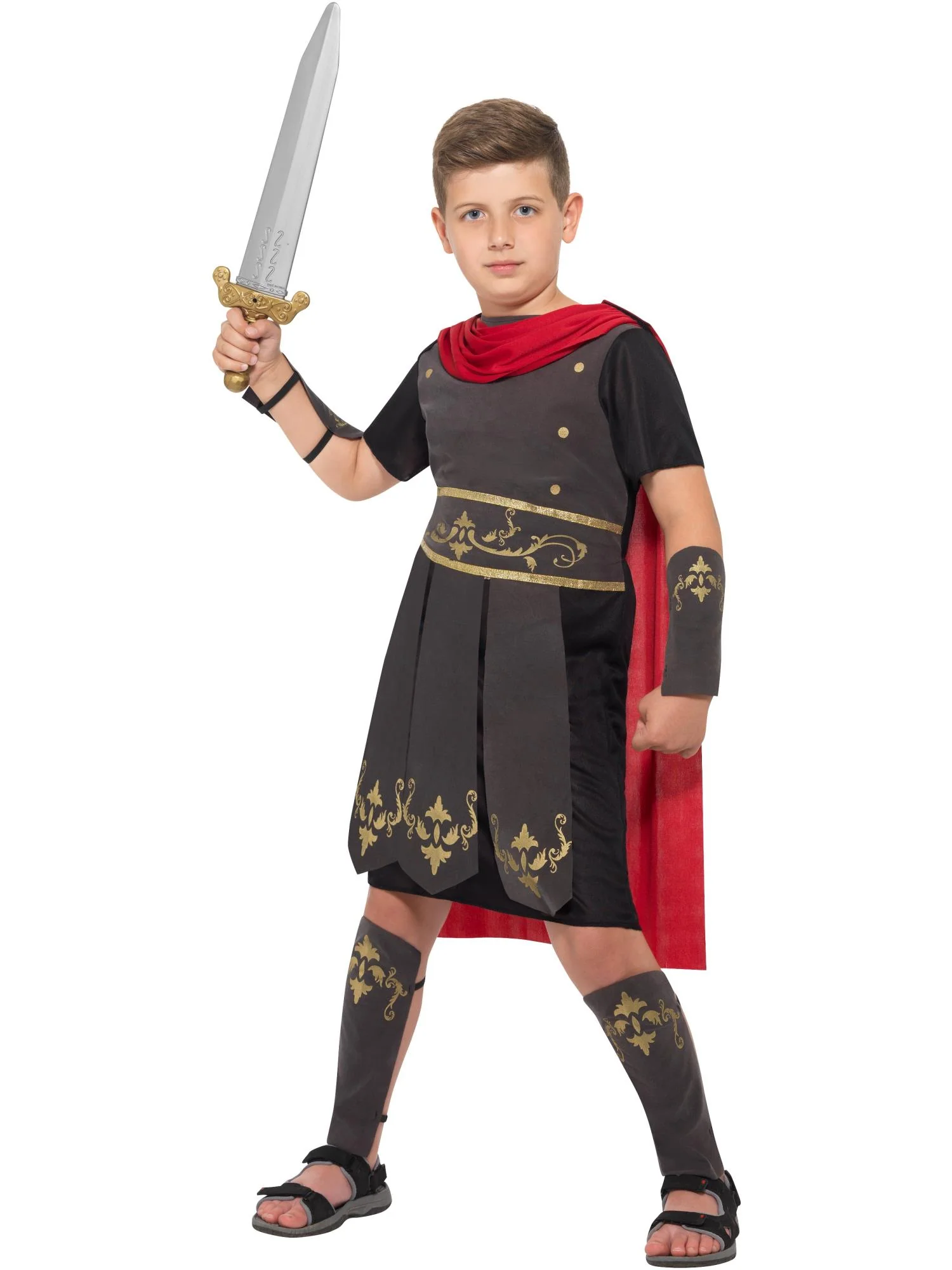 Roman Soldier Costume, Black  Wholesale - Image 4