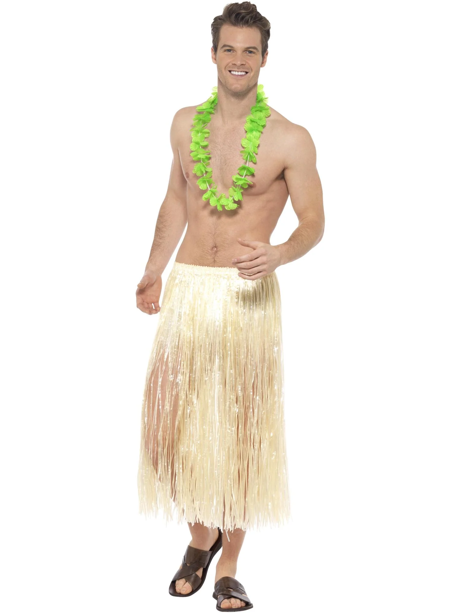 Hawaiian Lei, Neon Green Wholesale - Image 2