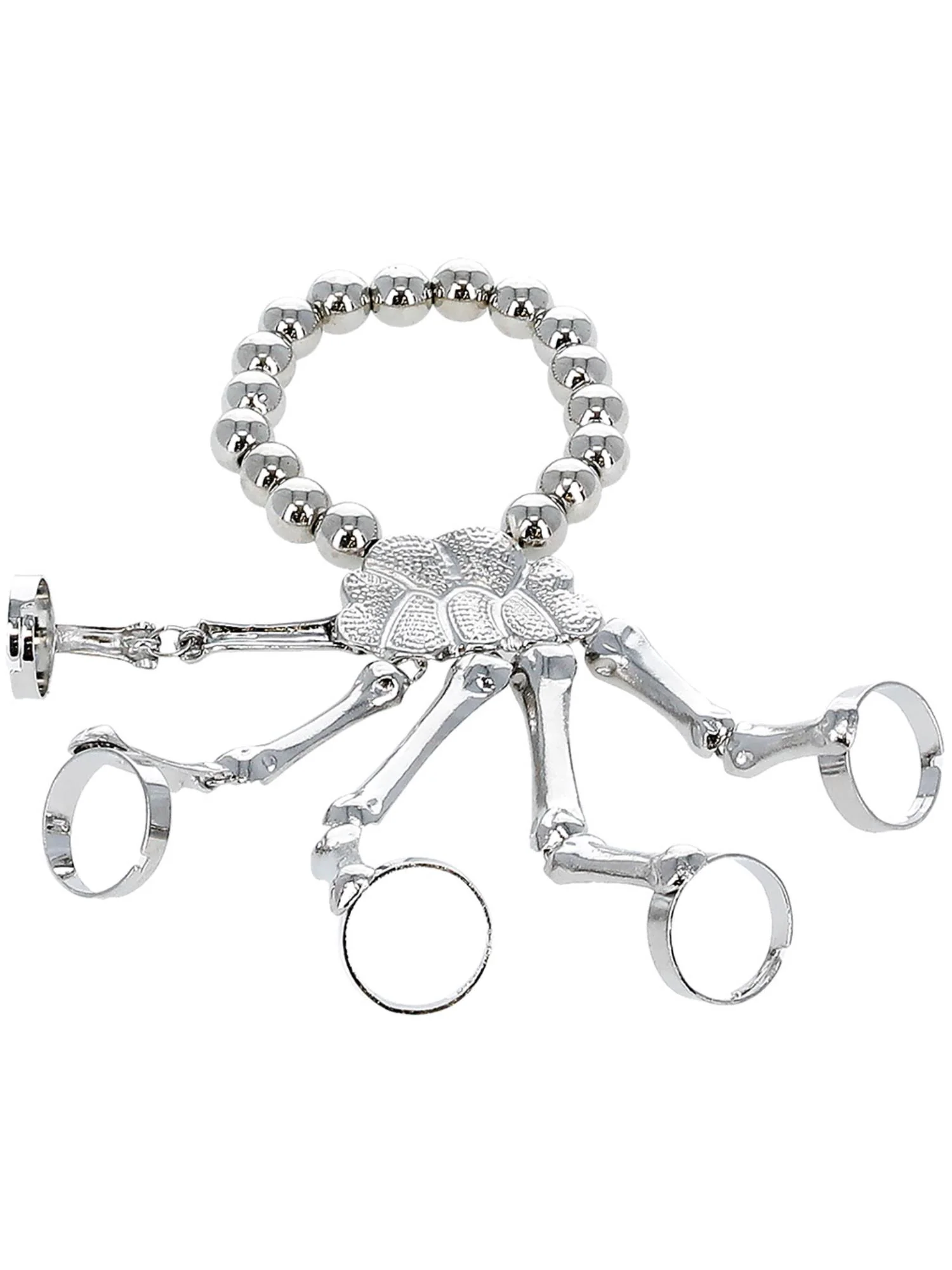 Skeleton Hand Bracelet, Silver  Wholesale - Image 3