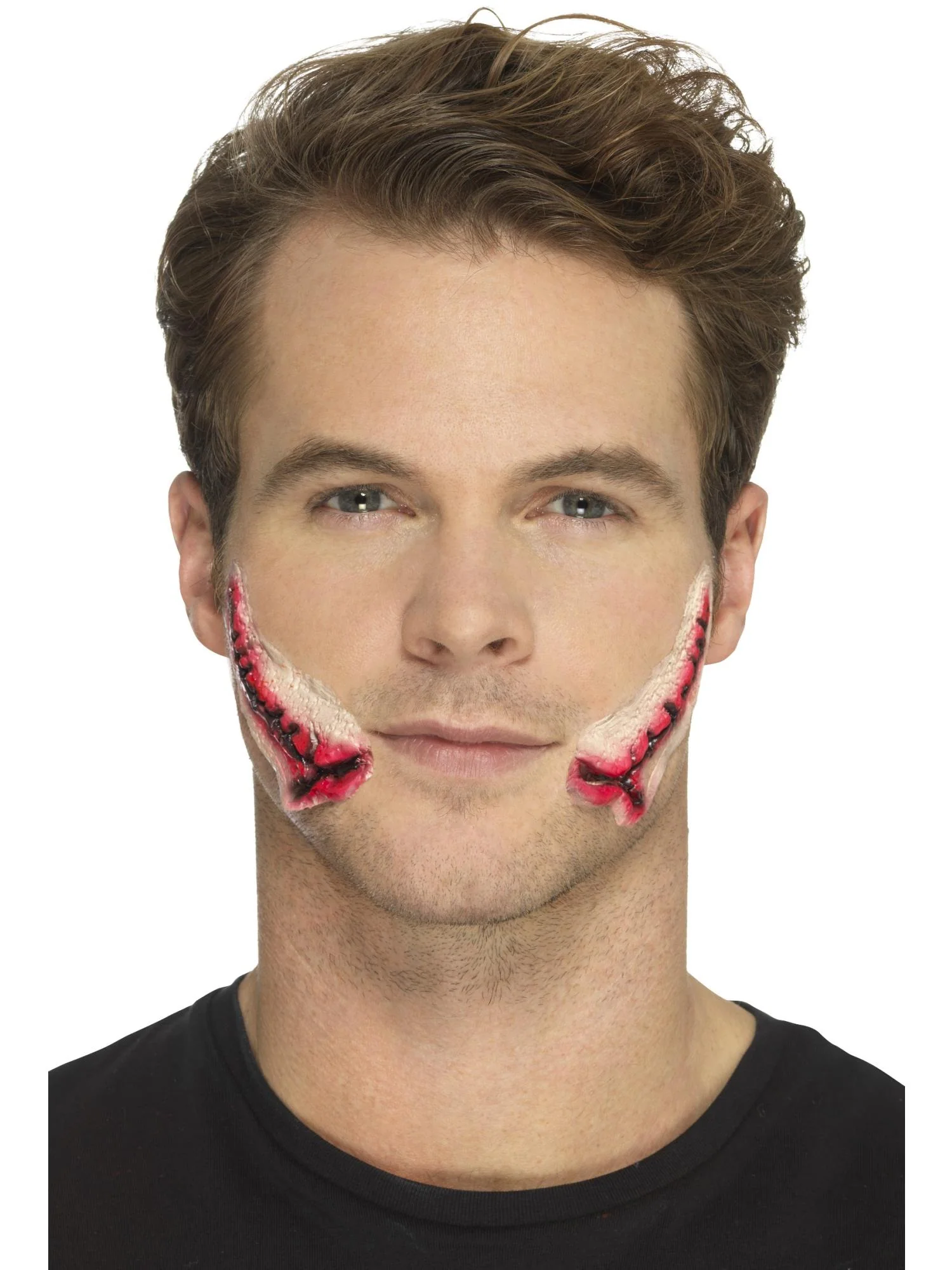 Smiffys Make-Up FX, Latex Stitched Smile Wounds, R  Wholesale - Image 3