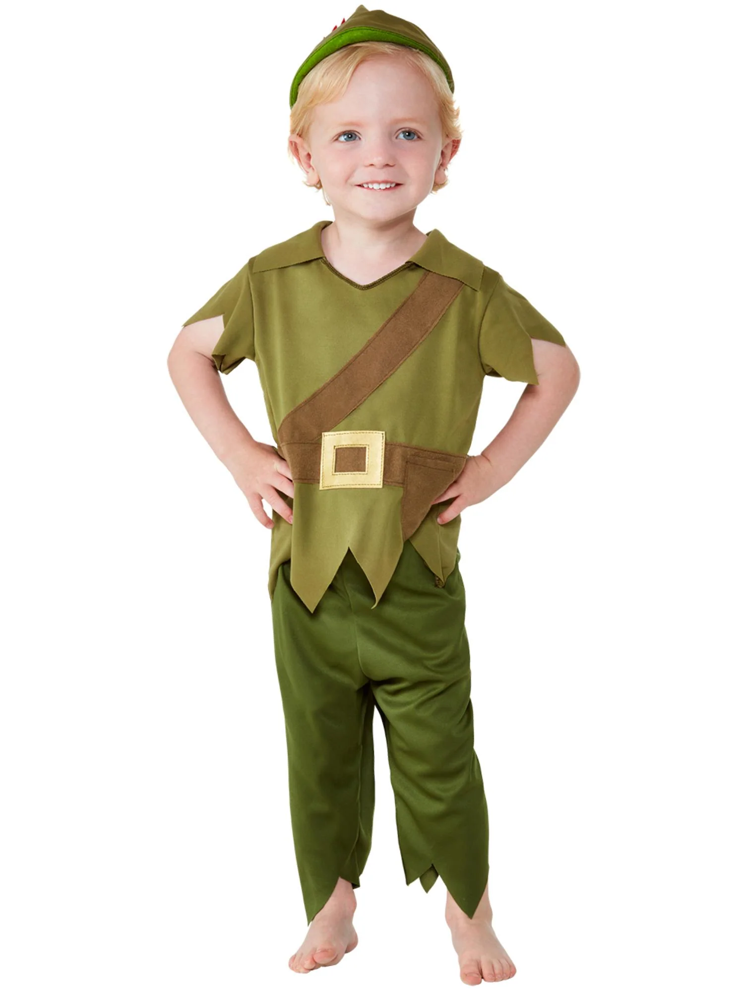 Toddler Robin Hood Costume, Green & Brown Wholesale - Image 5