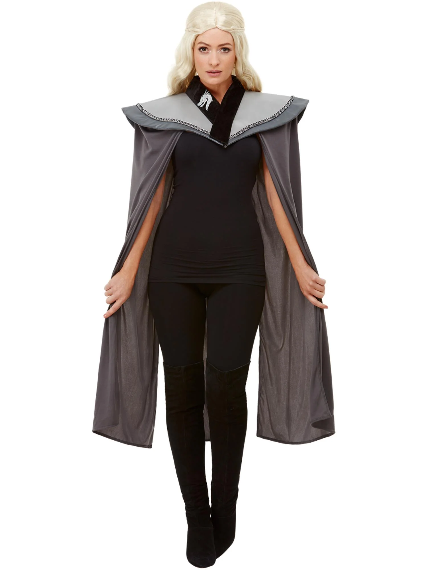 Ladies Medieval Cape, Grey Wholesale