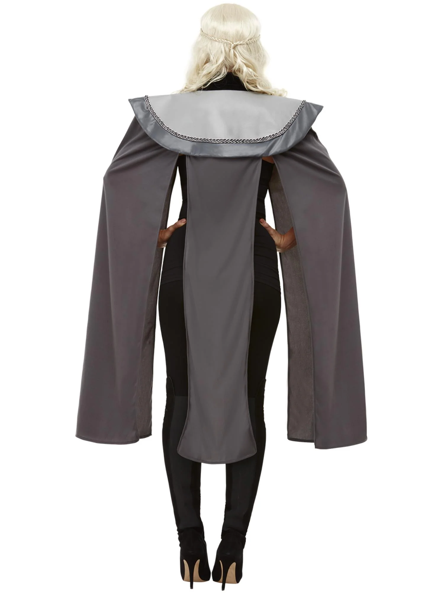 Ladies Medieval Cape, Grey Wholesale - Image 2