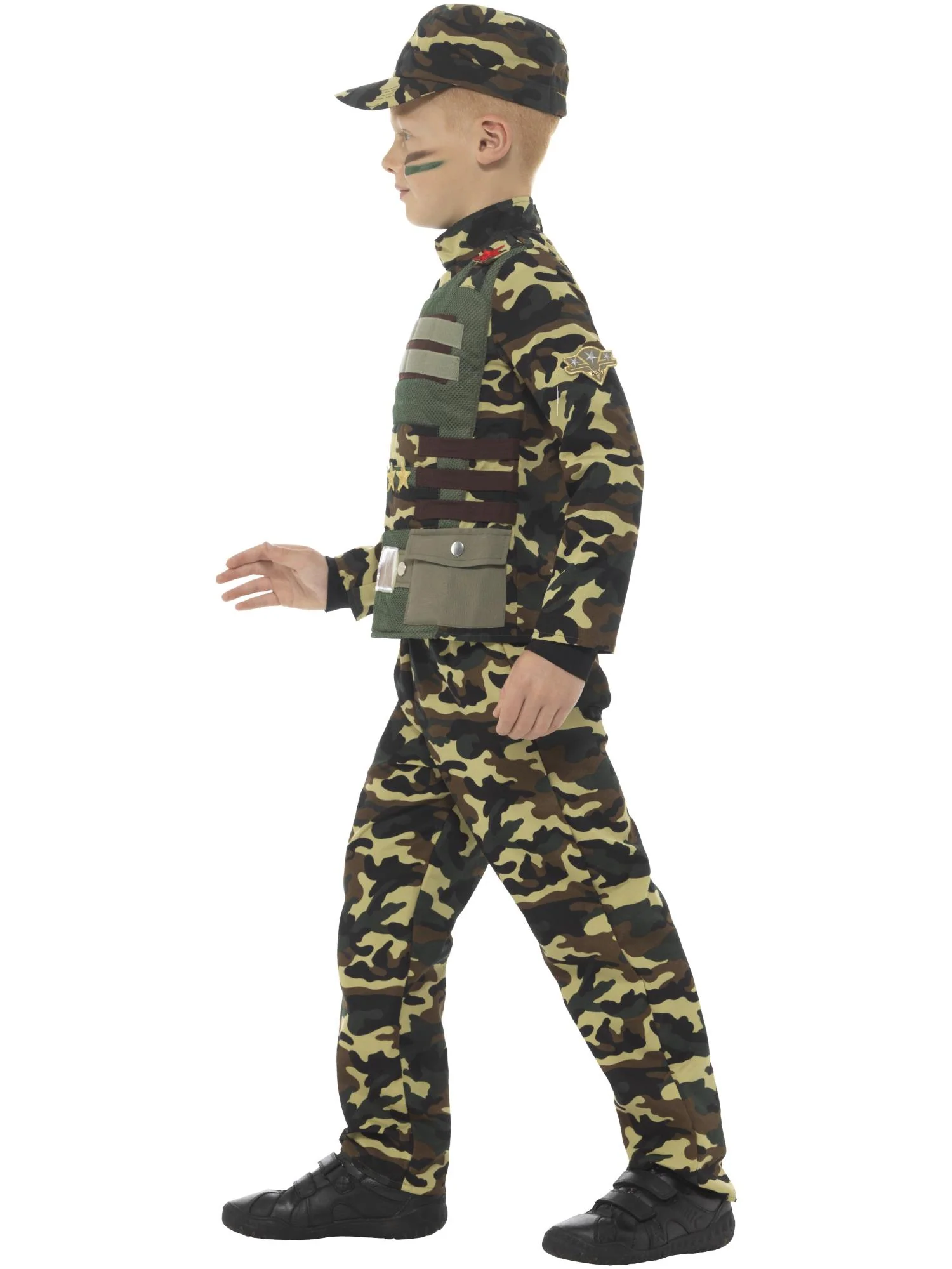 Camouflage Military Boy Costume, Green Wholesale - Image 2