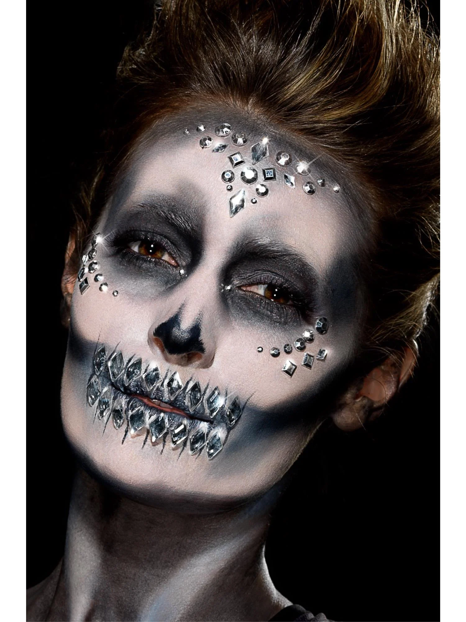 Smiffys Make-Up FX, Jewel Face Gems, Silver Wholesale - Image 2