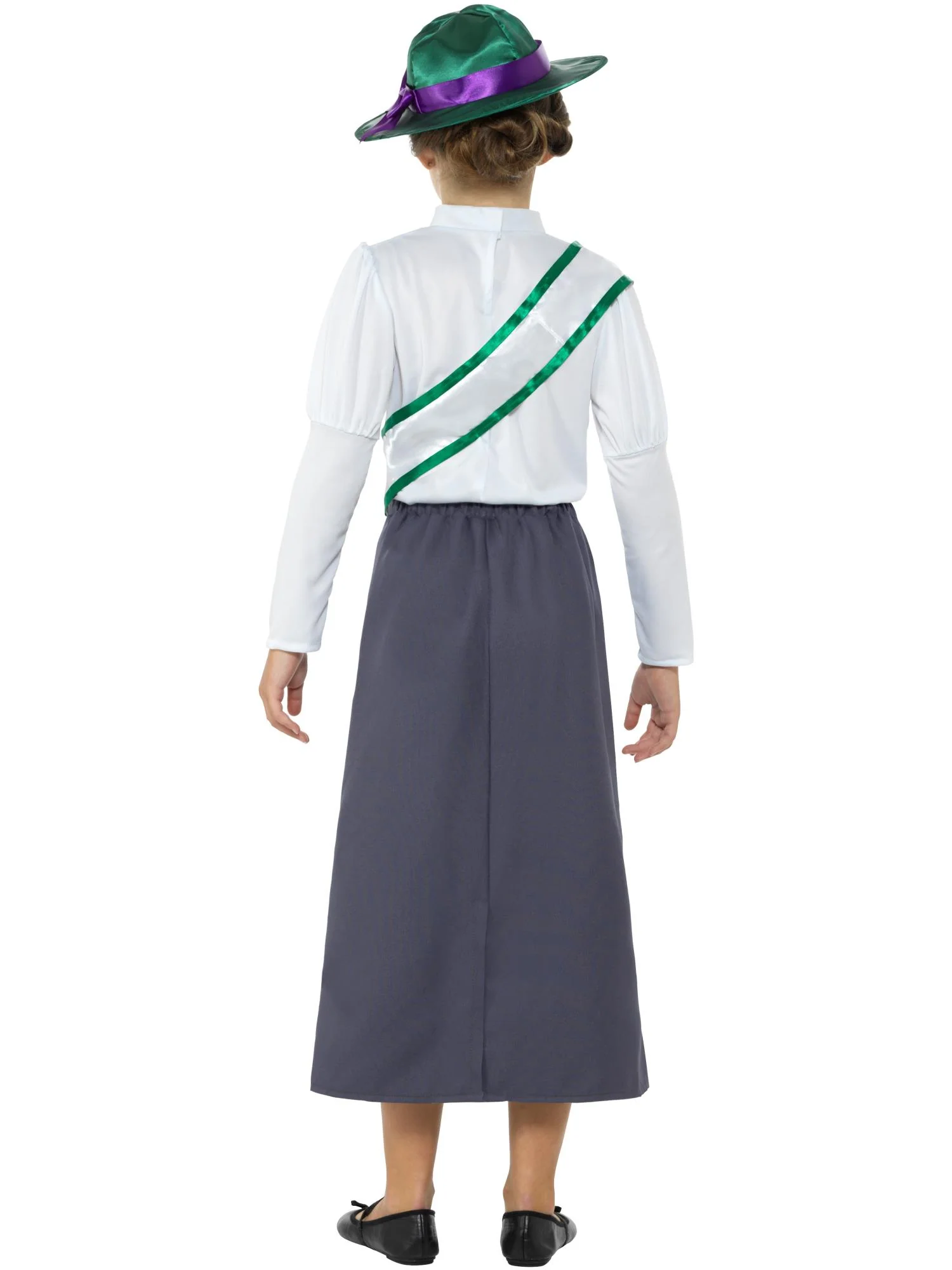 Victorian Suffragette Costume, Grey Wholesale - Image 3