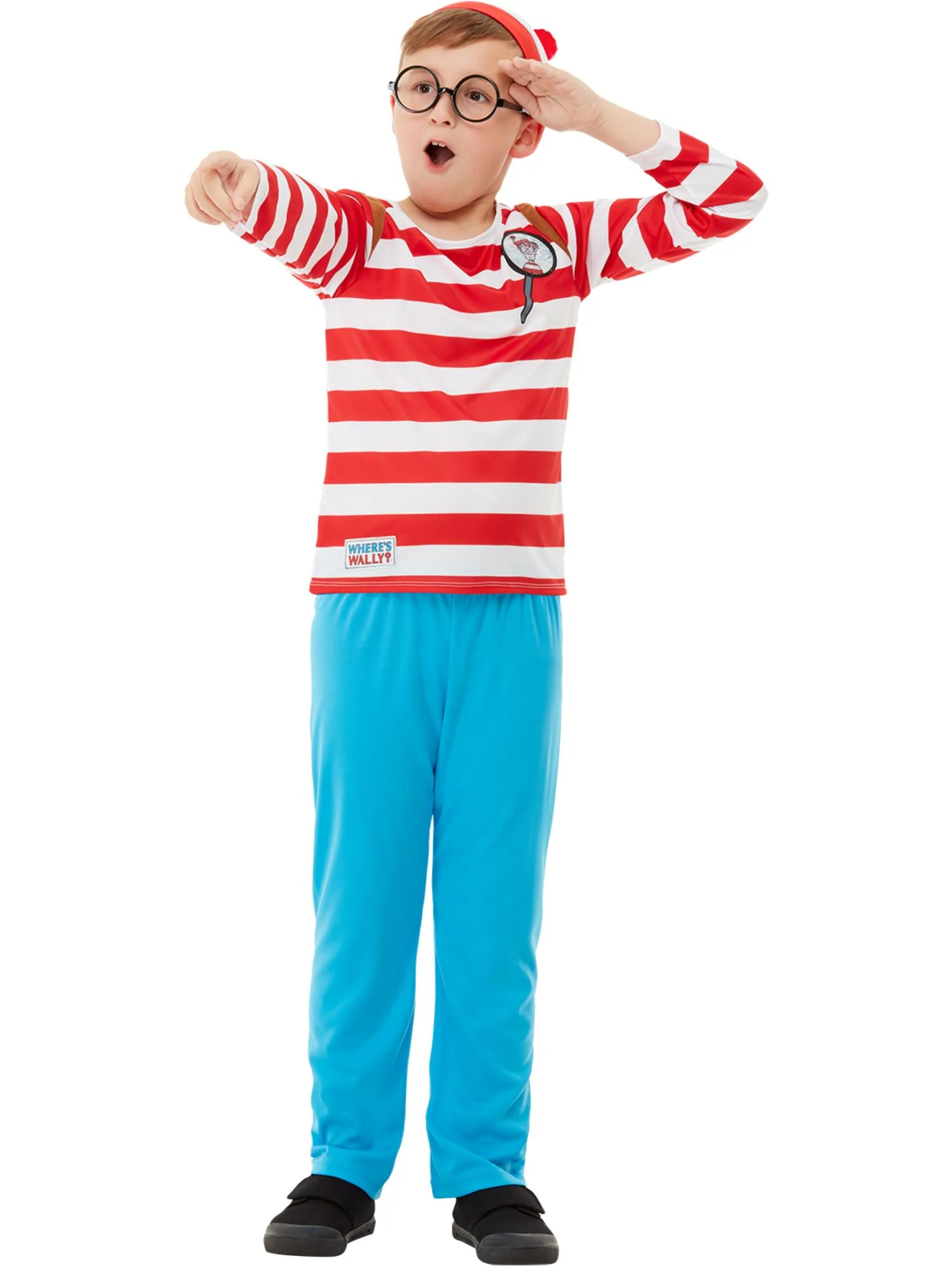 Where's Wally? Deluxe Costume, Red & White Wholesale