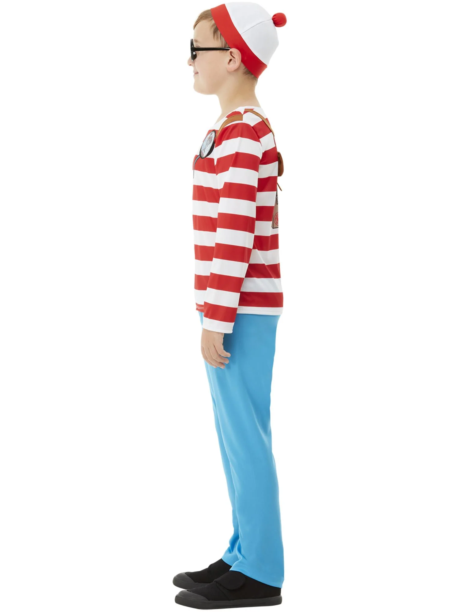 Where's Wally? Deluxe Costume, Red & White Wholesale - Image 2