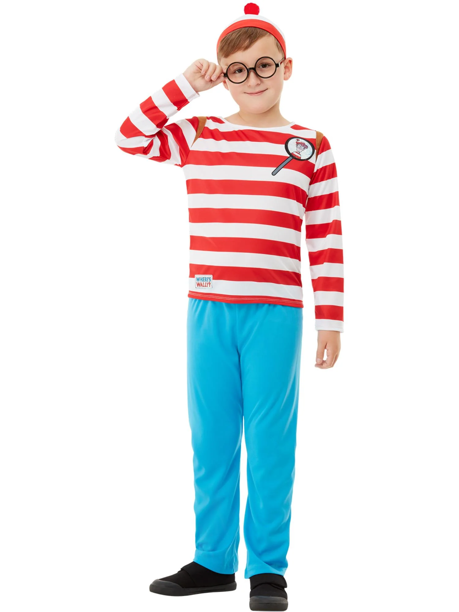 Where's Wally? Deluxe Costume, Red & White Wholesale - Image 4